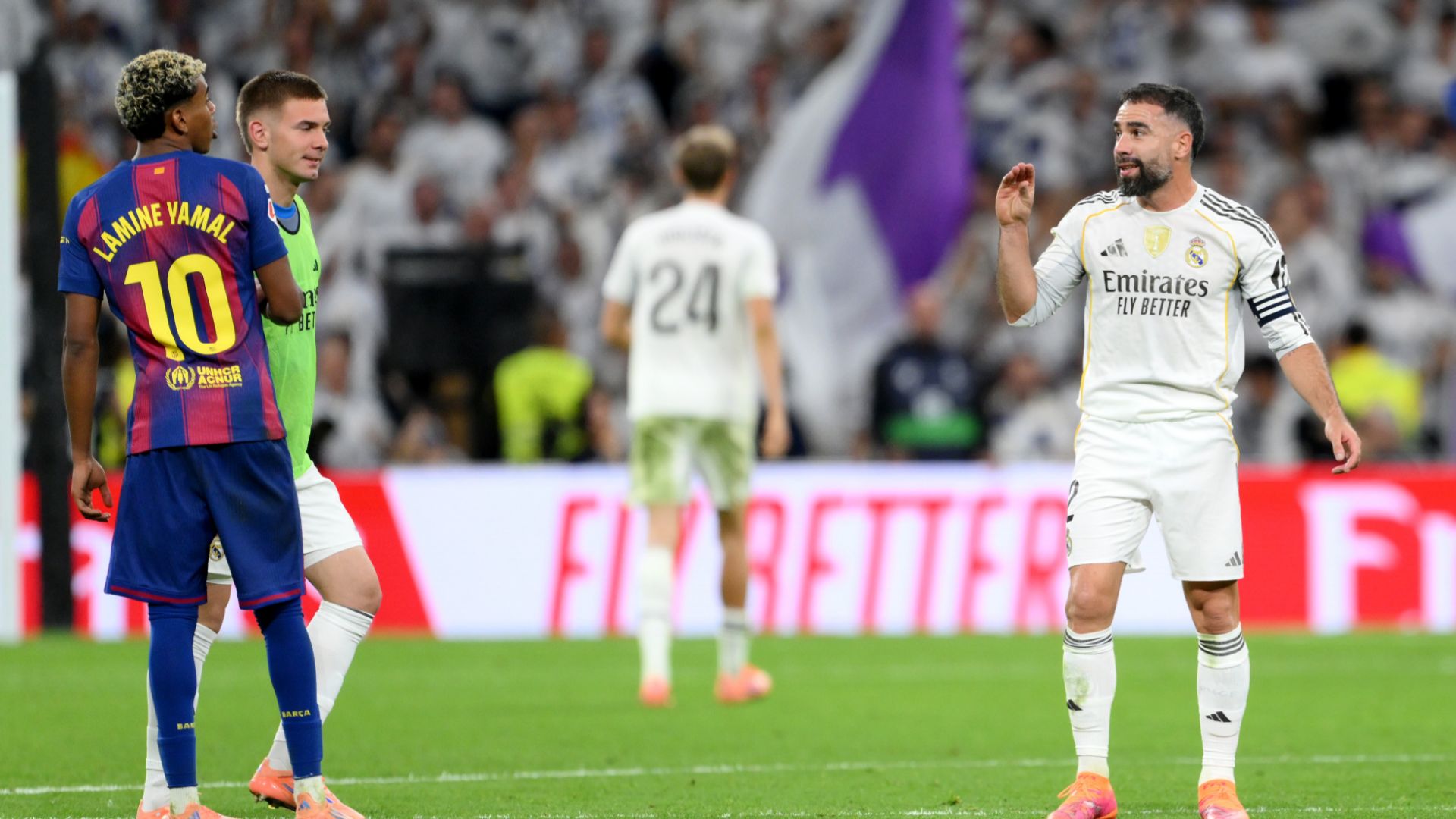 'No problem at all' between Lamine Yamal and Dani Carvajal after Clasico altercation as Spain boss denies Barcelona star 'disrespected' Real Madrid captain