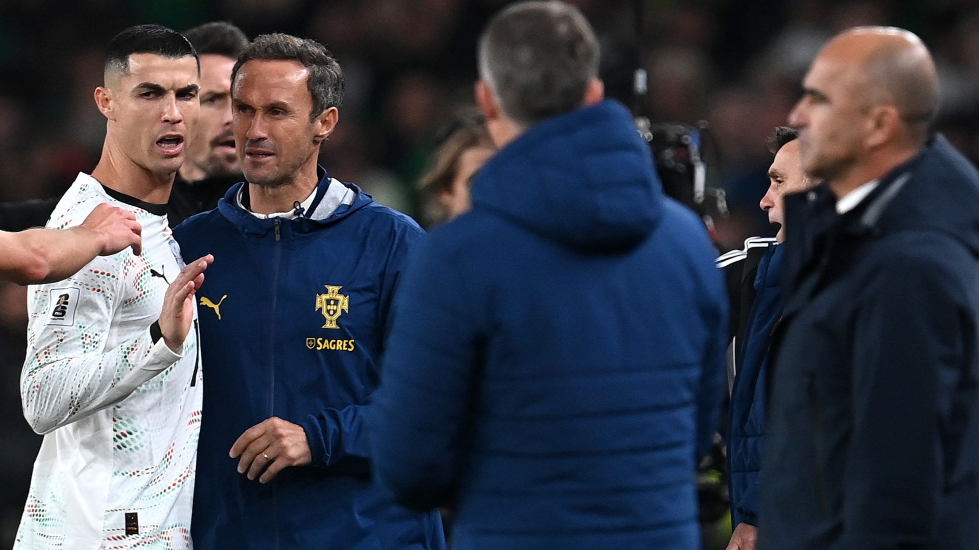 'There's no violence' - Cristiano Ronaldo defended by Roberto Martinez after Portugal star sees red against Ireland