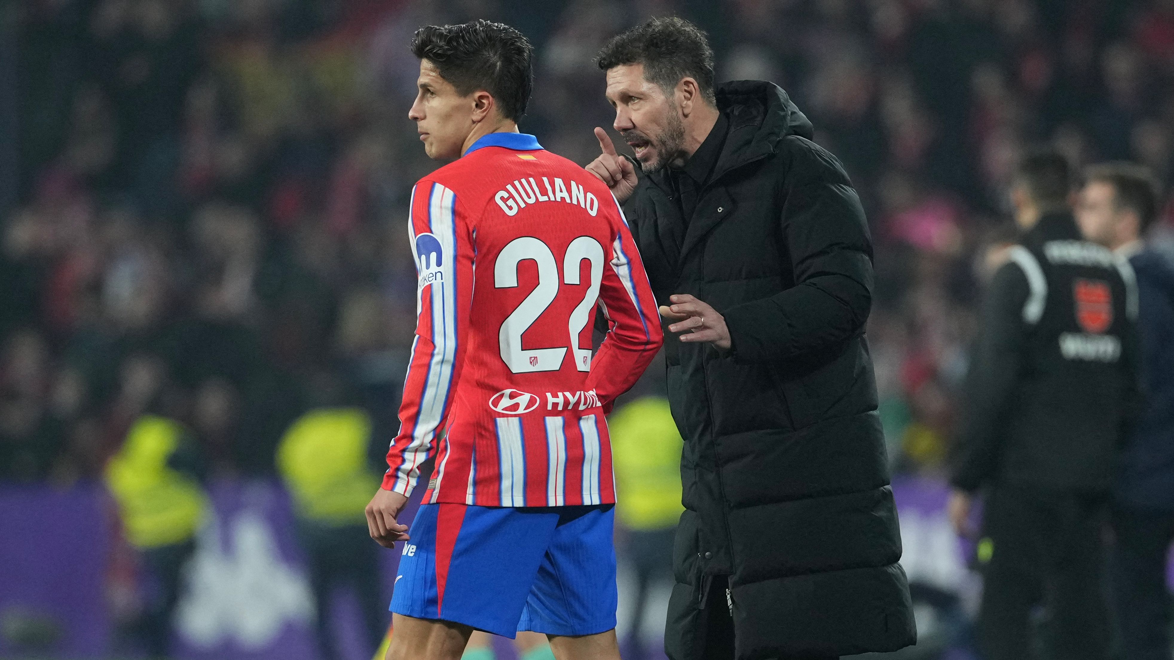 Giuliano Simeone opens up on having dad Diego as his coach as Atletico Madrid prepare to tie winger to new contract