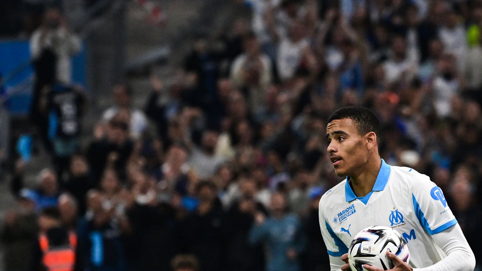 Mason Greenwood wins Ligue 1 Player of the Month award for second time since move from Man Utd after scoring four in ONE game