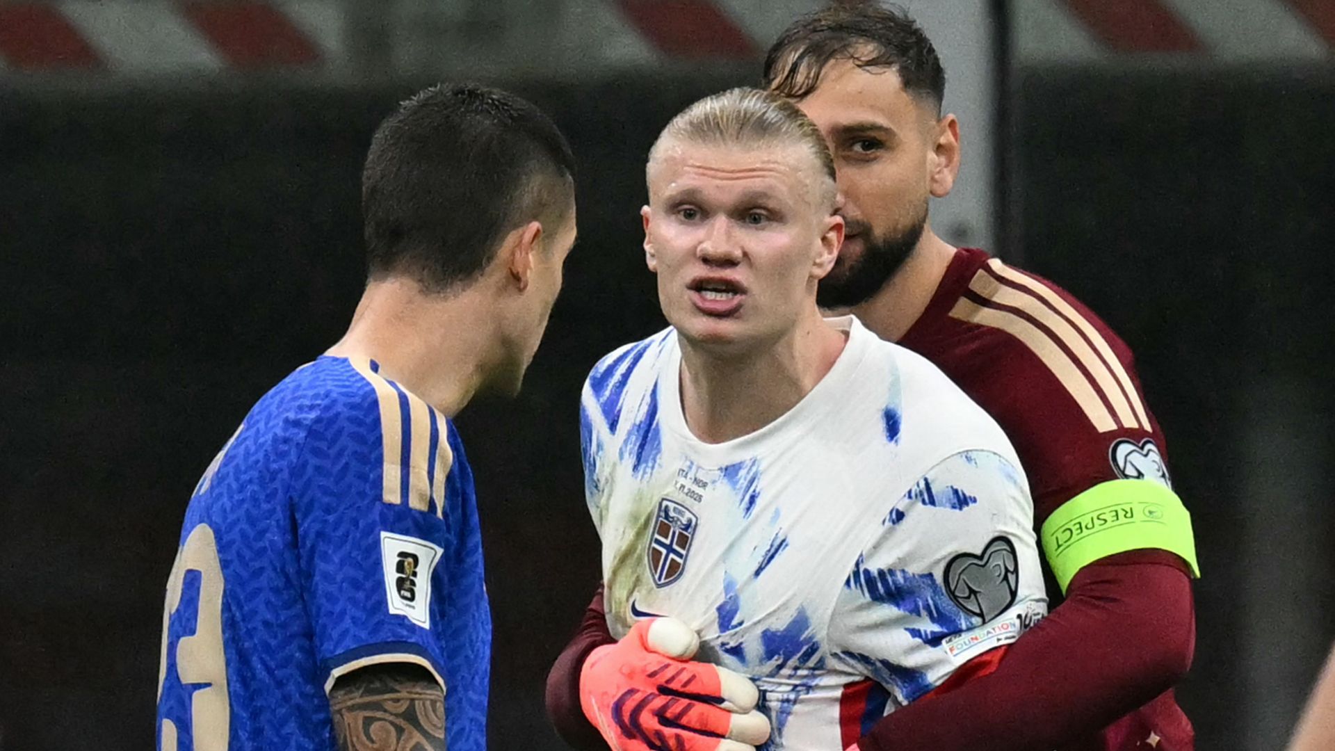 Explained: Why Erling Haaland had to be held back by Man City team-mate Gianluigi Donnarumma during explosive row with Italy star