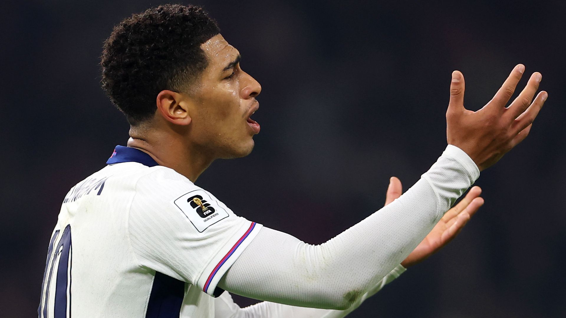 Jude Bellingham's newest fan! James Maddison dresses son up in close friend's Real Madrid kit with 'wise choice' message