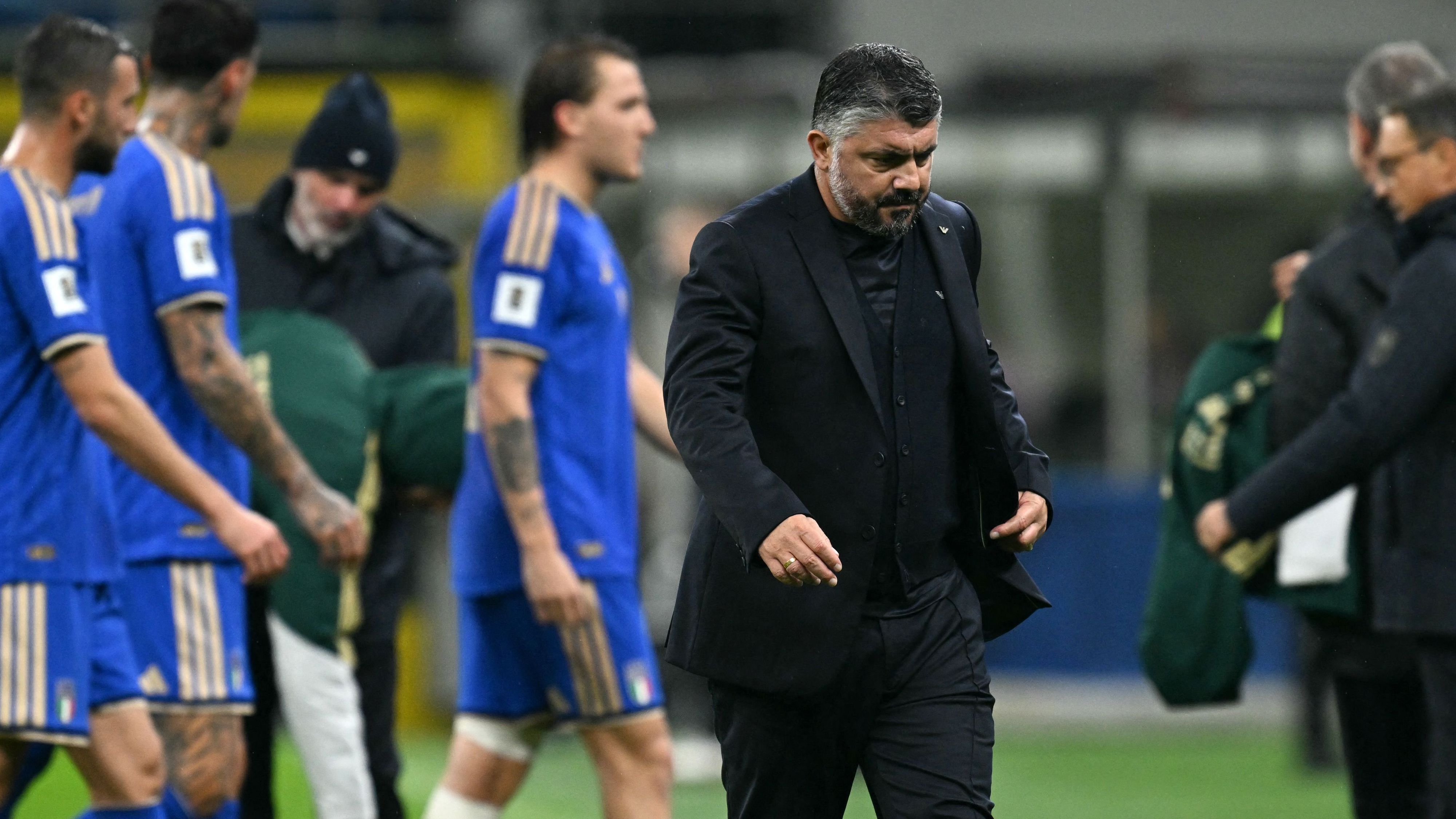 Gennaro Gattuso told he must 'teach the alphabet to school children' as ex-Italy coach blasts unacceptable errors that leave Azzurri facing World Cup play-offs