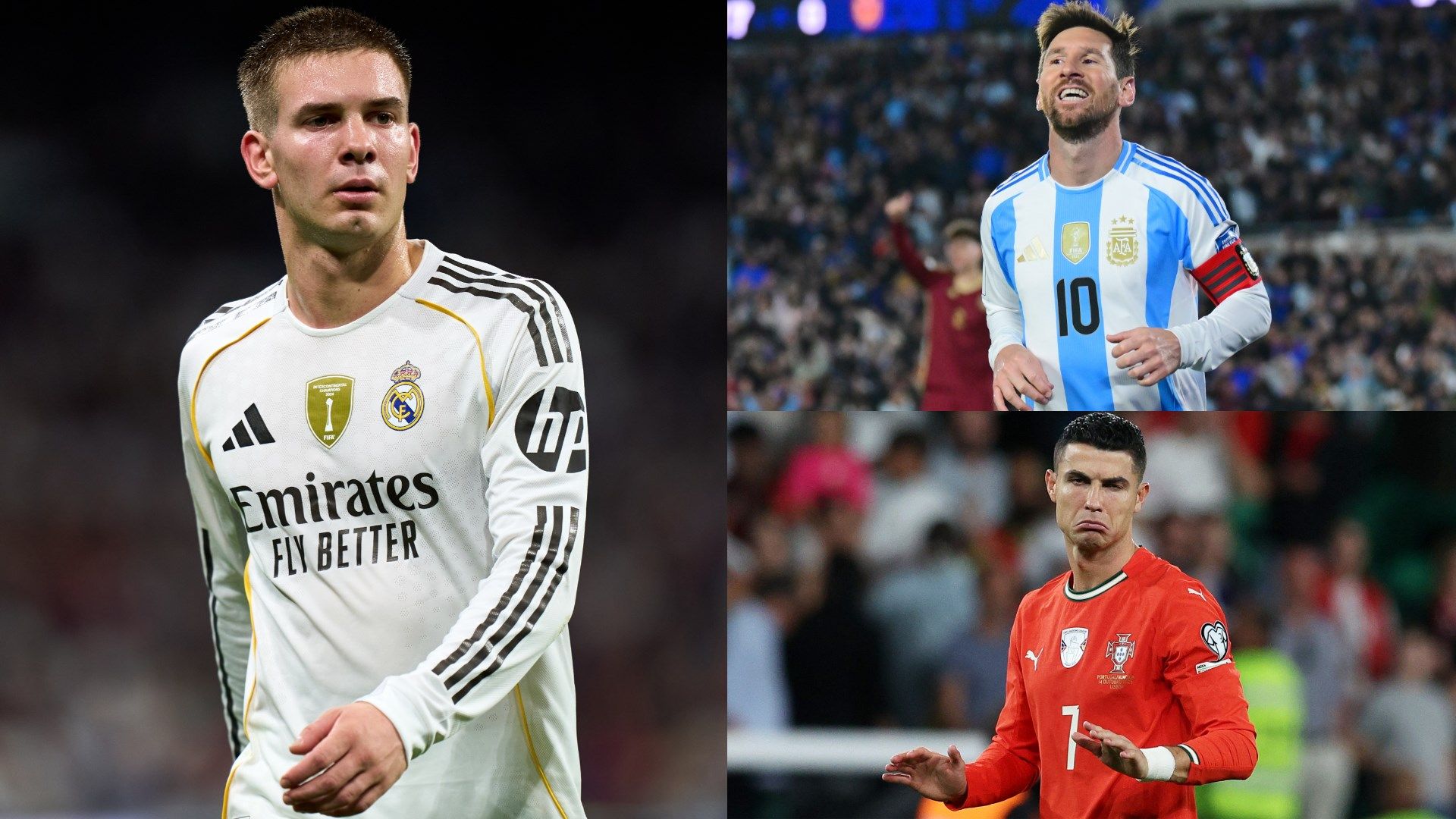Real Madrid wonderkid Franco Mastantuono sides with Lionel Messi over Cristiano Ronaldo in GOAT debate after being left 'speechless' by Argentina team-mate on international duty