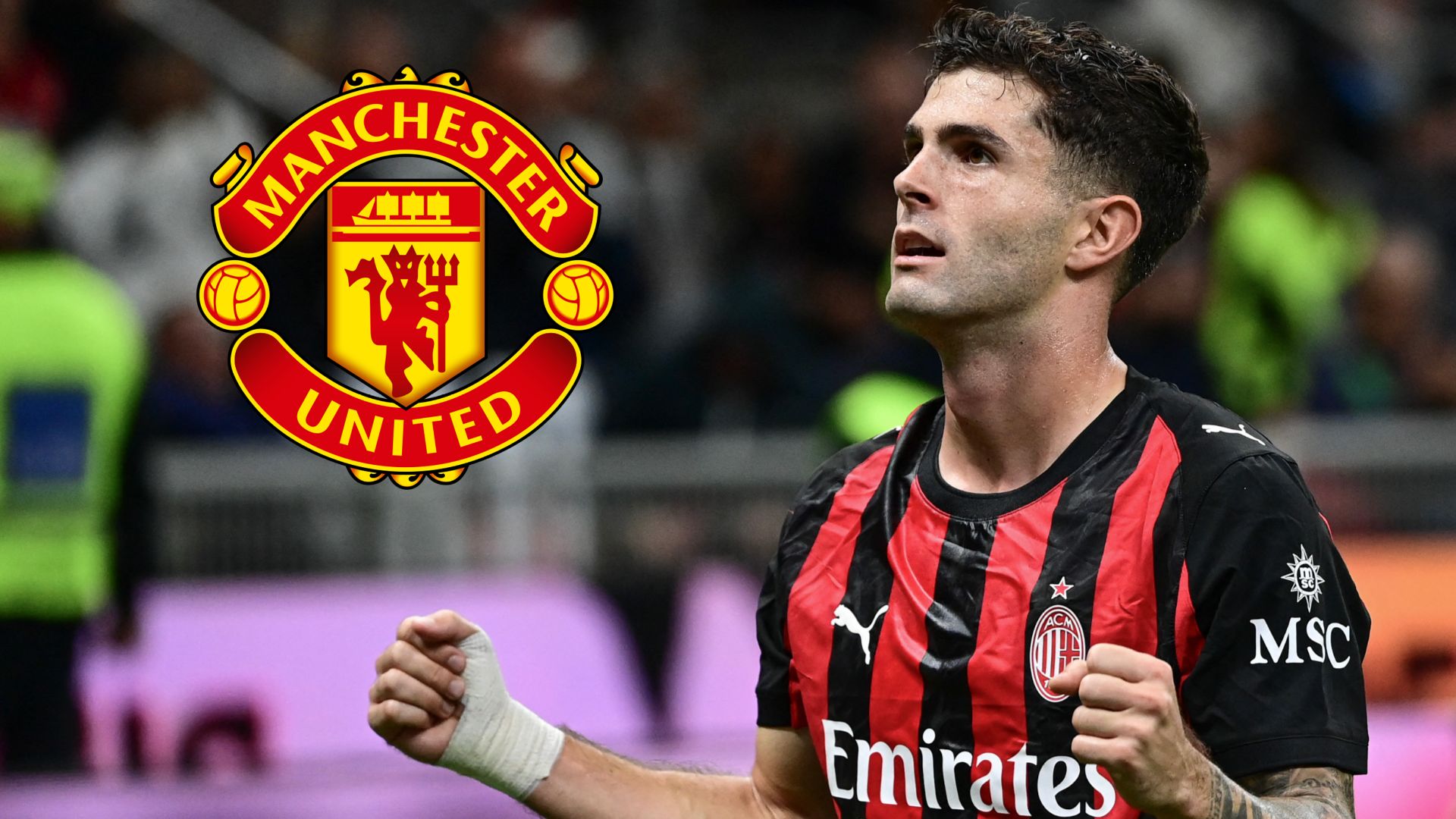 Premier League return for Christian Pulisic? Man Utd one of two clubs considering transfer bid for USMNT star as AC Milan contract extension remains unsigned