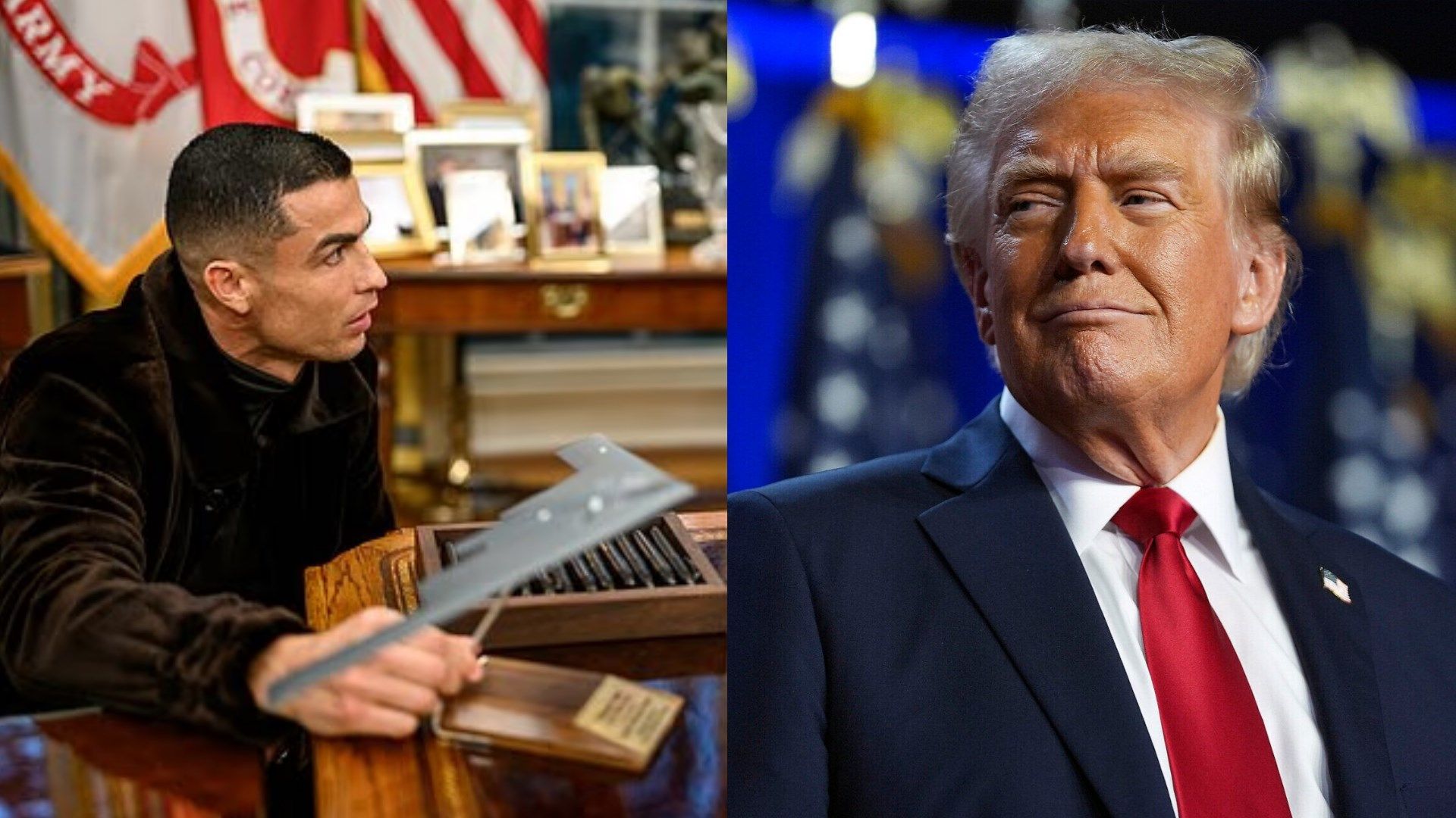 Donald Trump's associate admits she 'didn't recognise' Cristiano Ronaldo during White House visit in <a href=