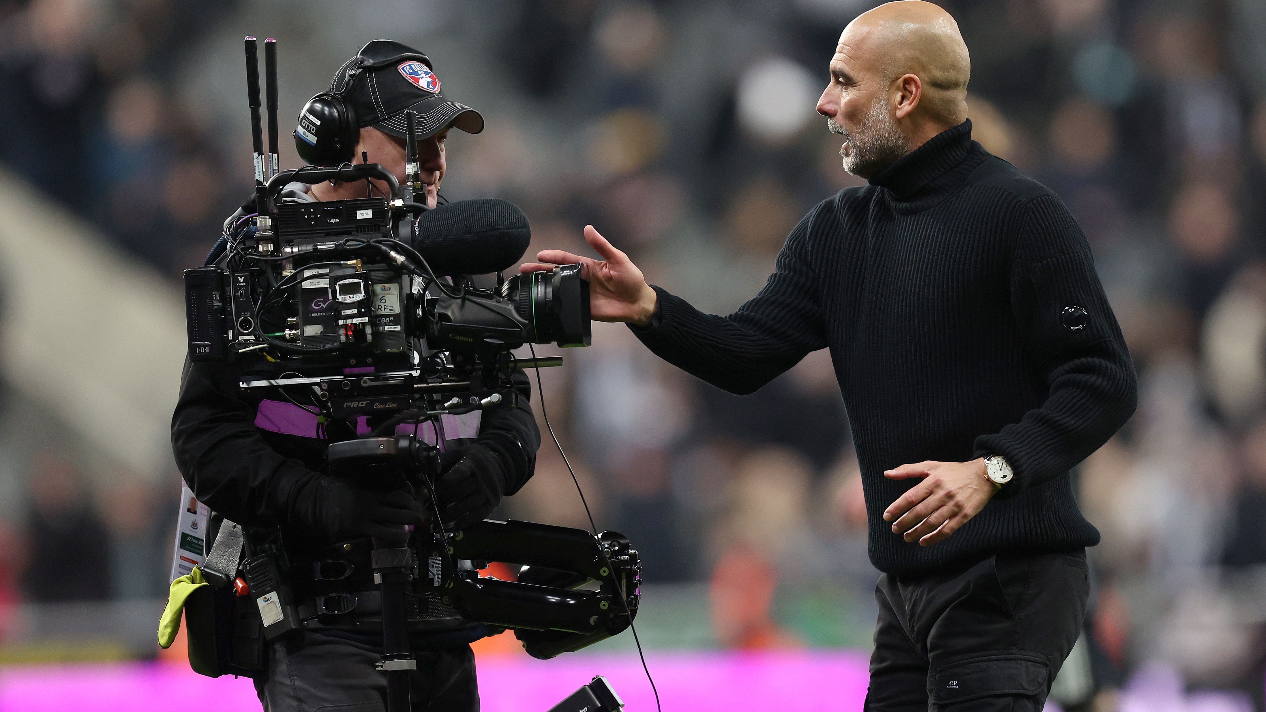 'Embarrassed and ashamed' - Pep Guardiola apologises for bizarre clash with cameraman in furious blow-up in wake of Man City's defeat at Newcastle