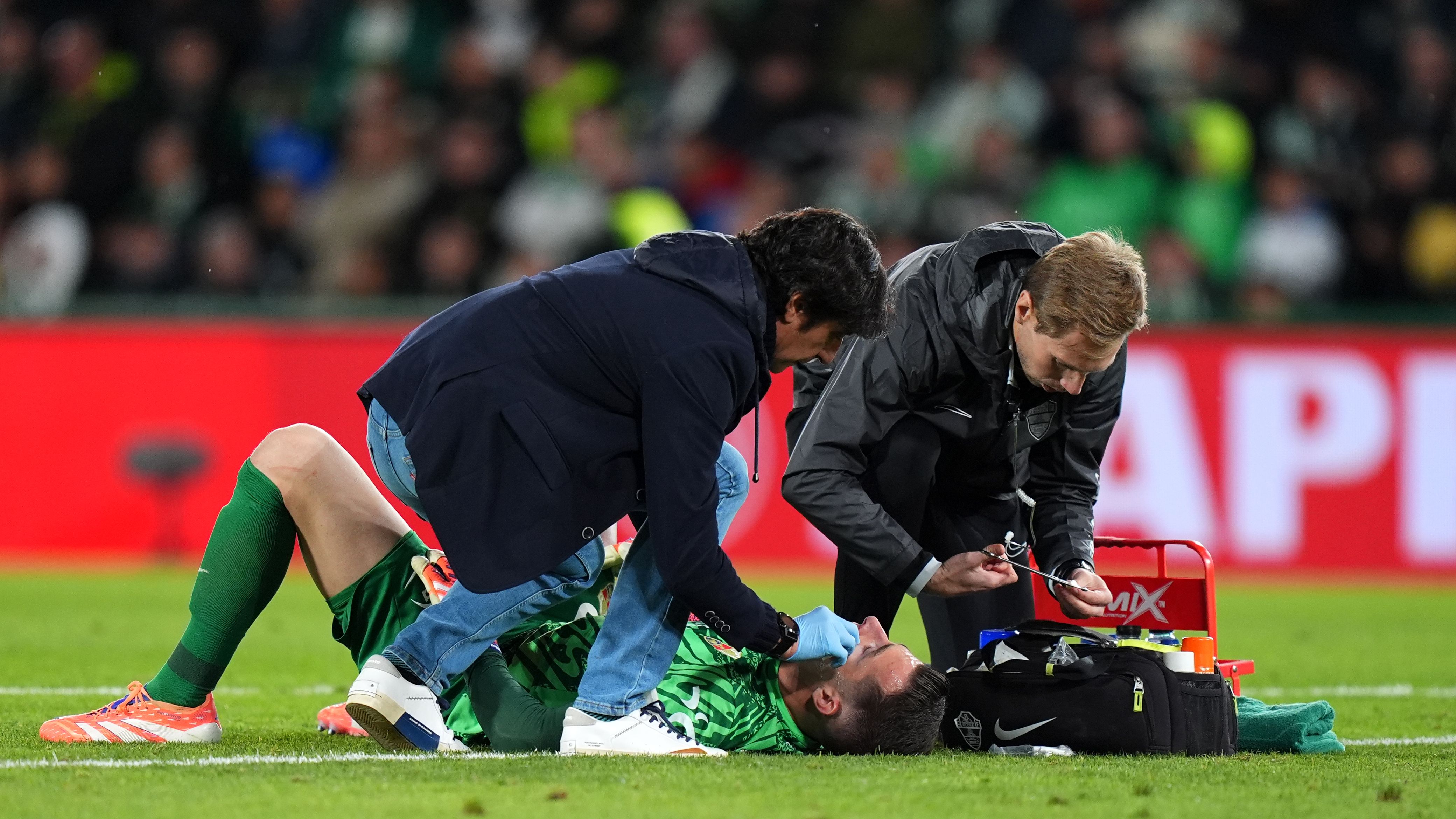 Real Madrid legend explains why La Liga won't review controversial Vinicius Jr collision that left Inaki Pena bleeding as Jude Bellingham netted late equaliser against Elche