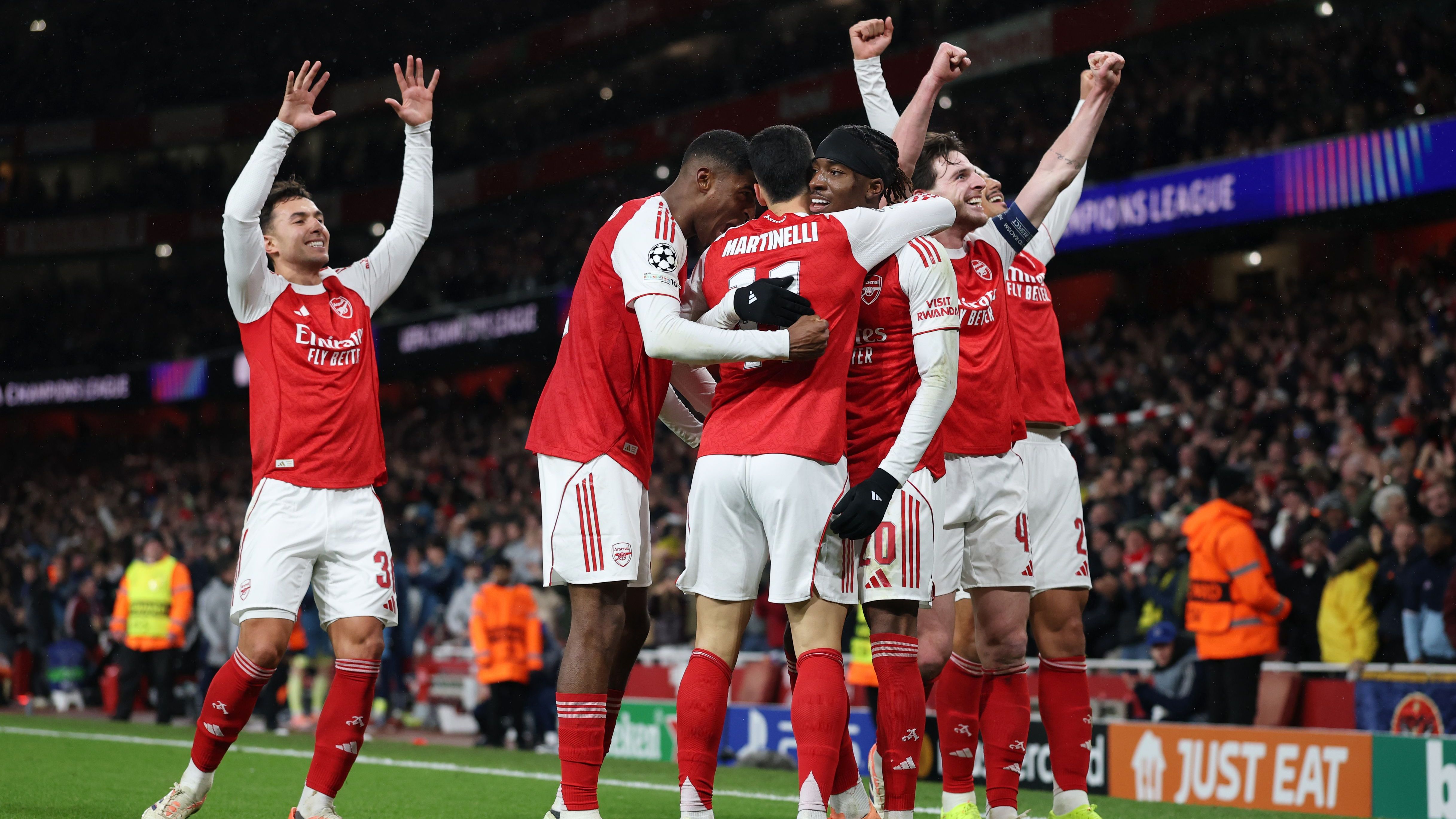 VIDEO: Ugly scenes at the Emirates! Bayern Munich fans clash with Arsenal stewards ahead of Champions League showdown