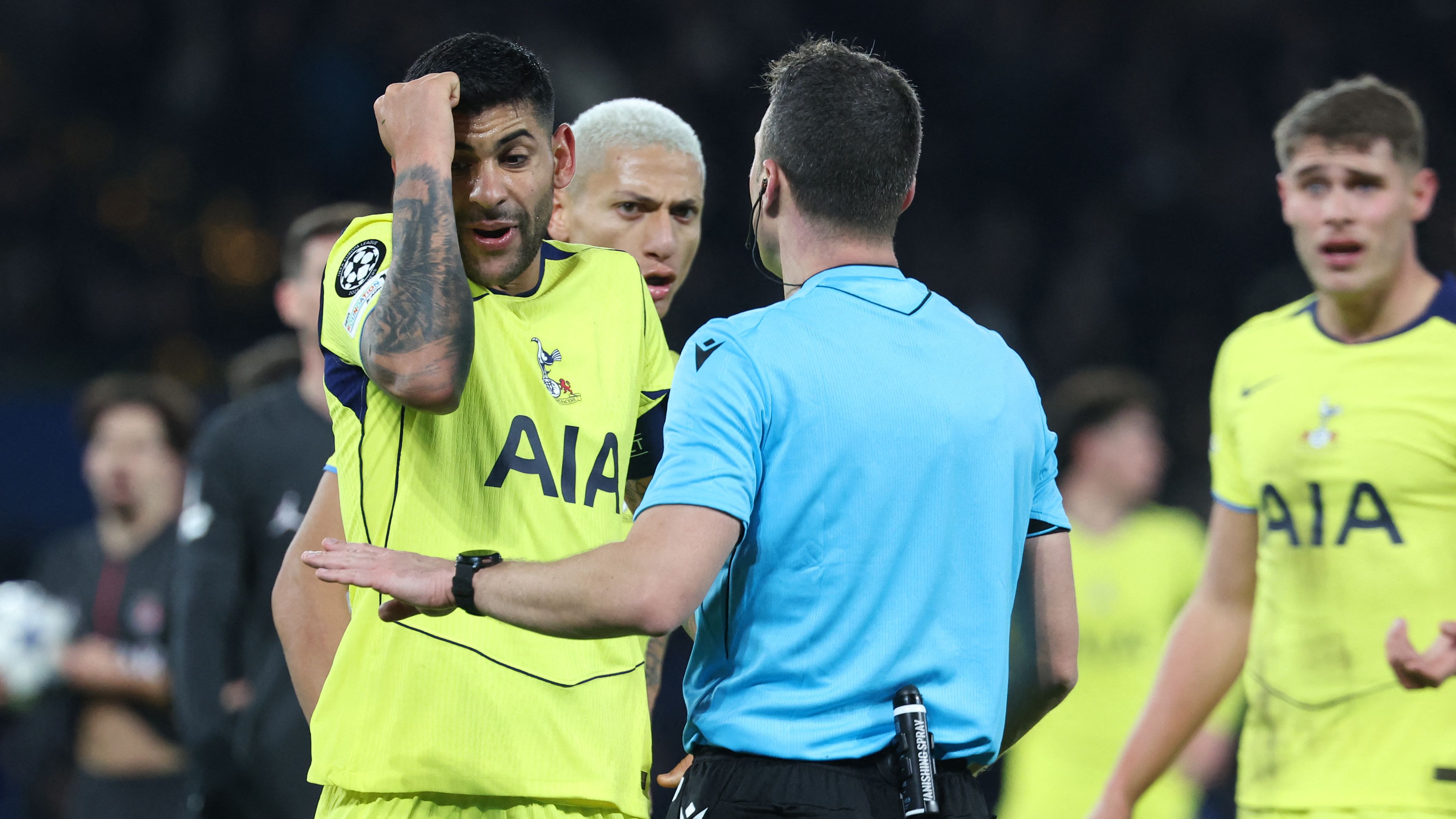 Tottenham player ratings vs PSG: Randal Kolo Muani heroics count for nothing as Cristian Romero and Pape Matar Sarr mistakes prove costly in Champions League thriller
