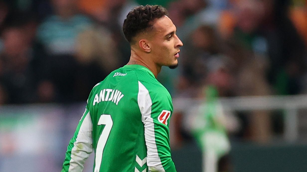 Antony breaks down in tears during live interview as Man Utd flop reveals heartbreak at being banned from 'most important game of the season'