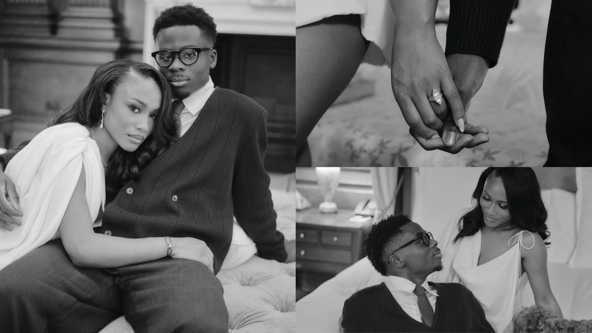 Bukayo Saka celebrates engagement as Arsenal star and Tolami Benson show off celebrations and enormous ring