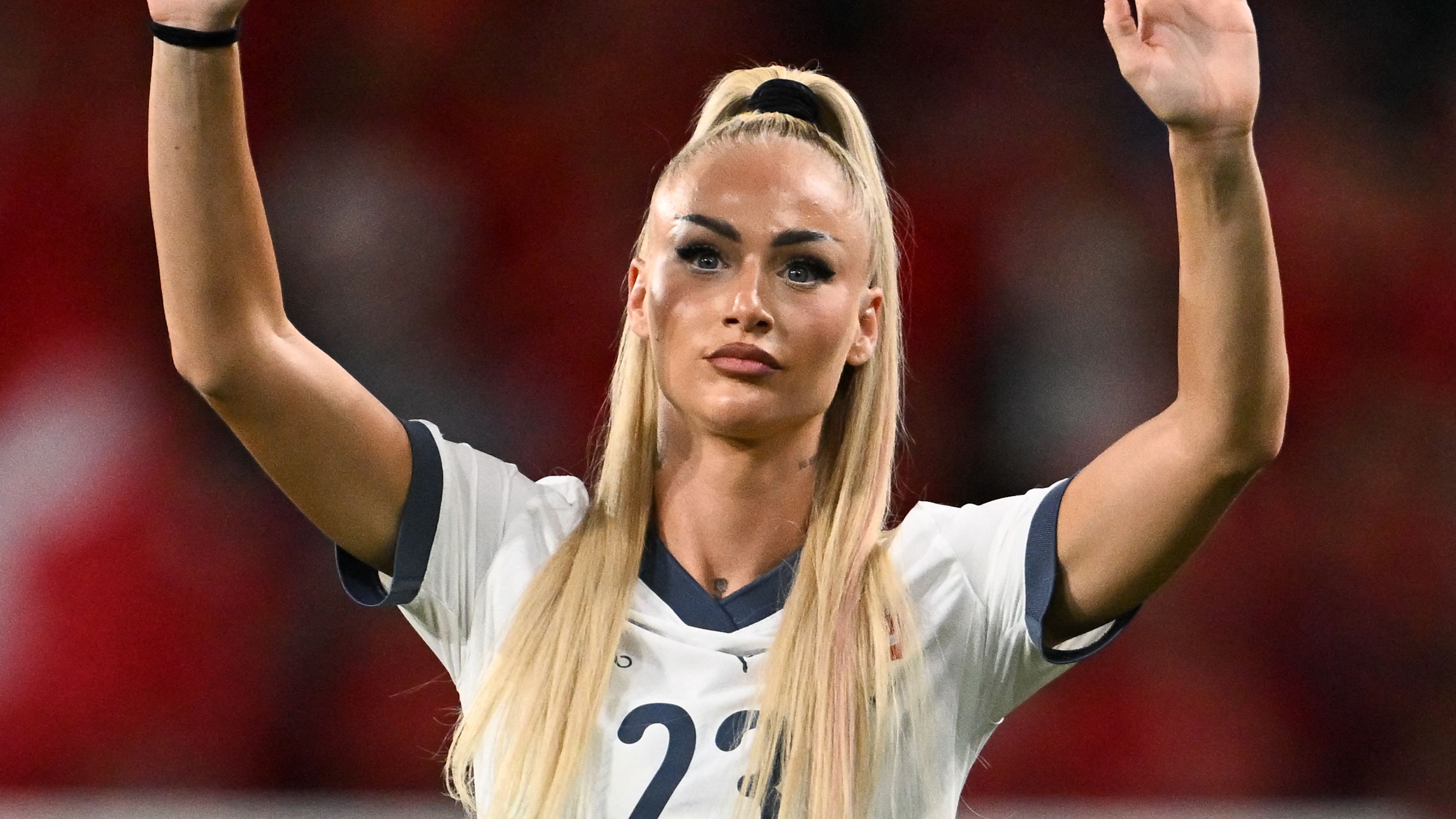 'Suits me!' - Como star Alisha Lehmann cracks joke after scoring for Switzerland in friendly defeat to Belgium