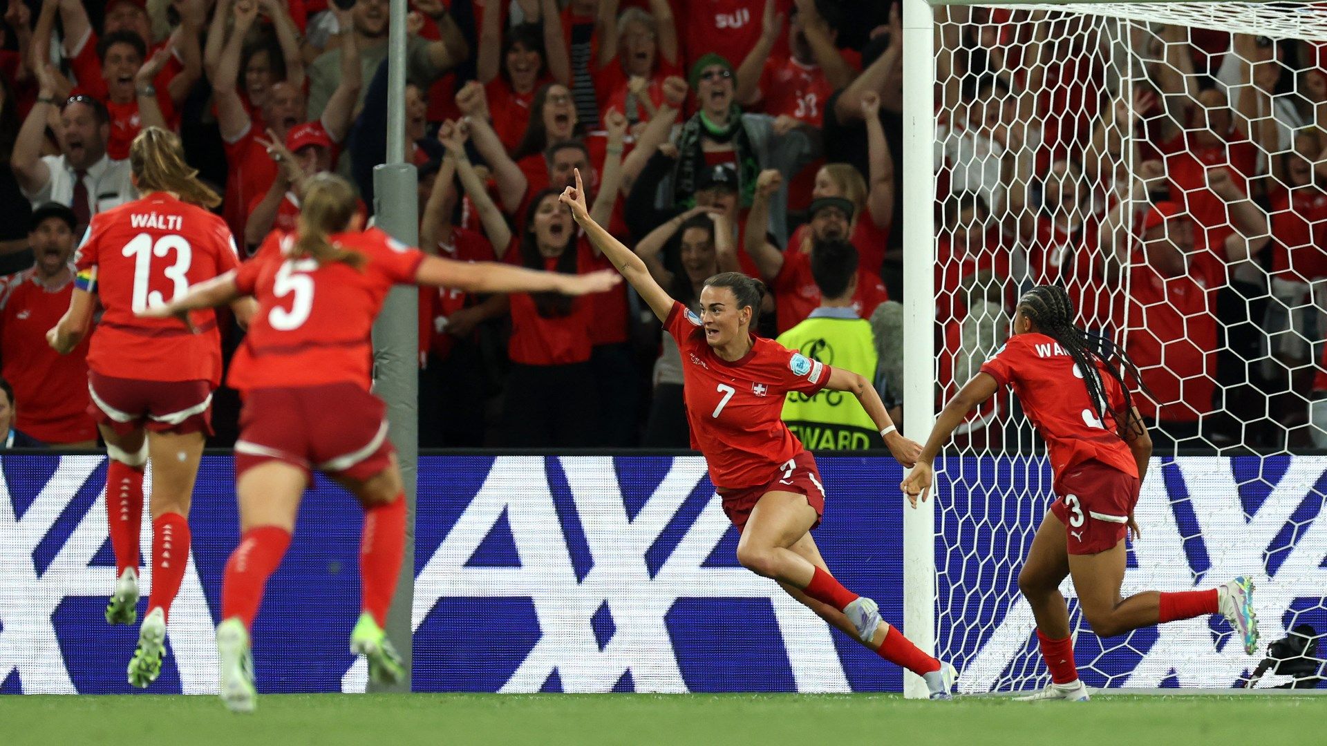 Switzerland stay alive! Riola Xhemaili's <a href=