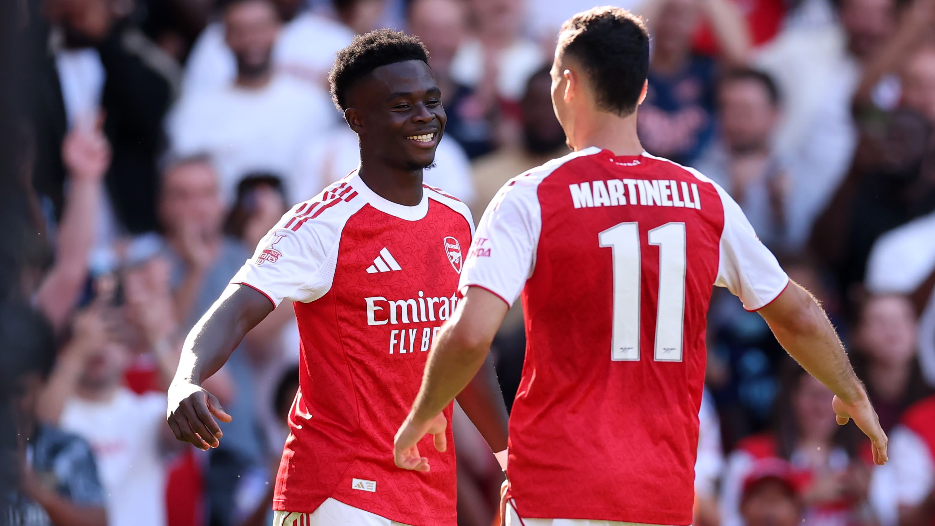 Bukayo Saka donates over 1,000 uniforms to children at four schools in Ealing as Arsenal star gives back to his former stomping grounds with heartwarming gesture