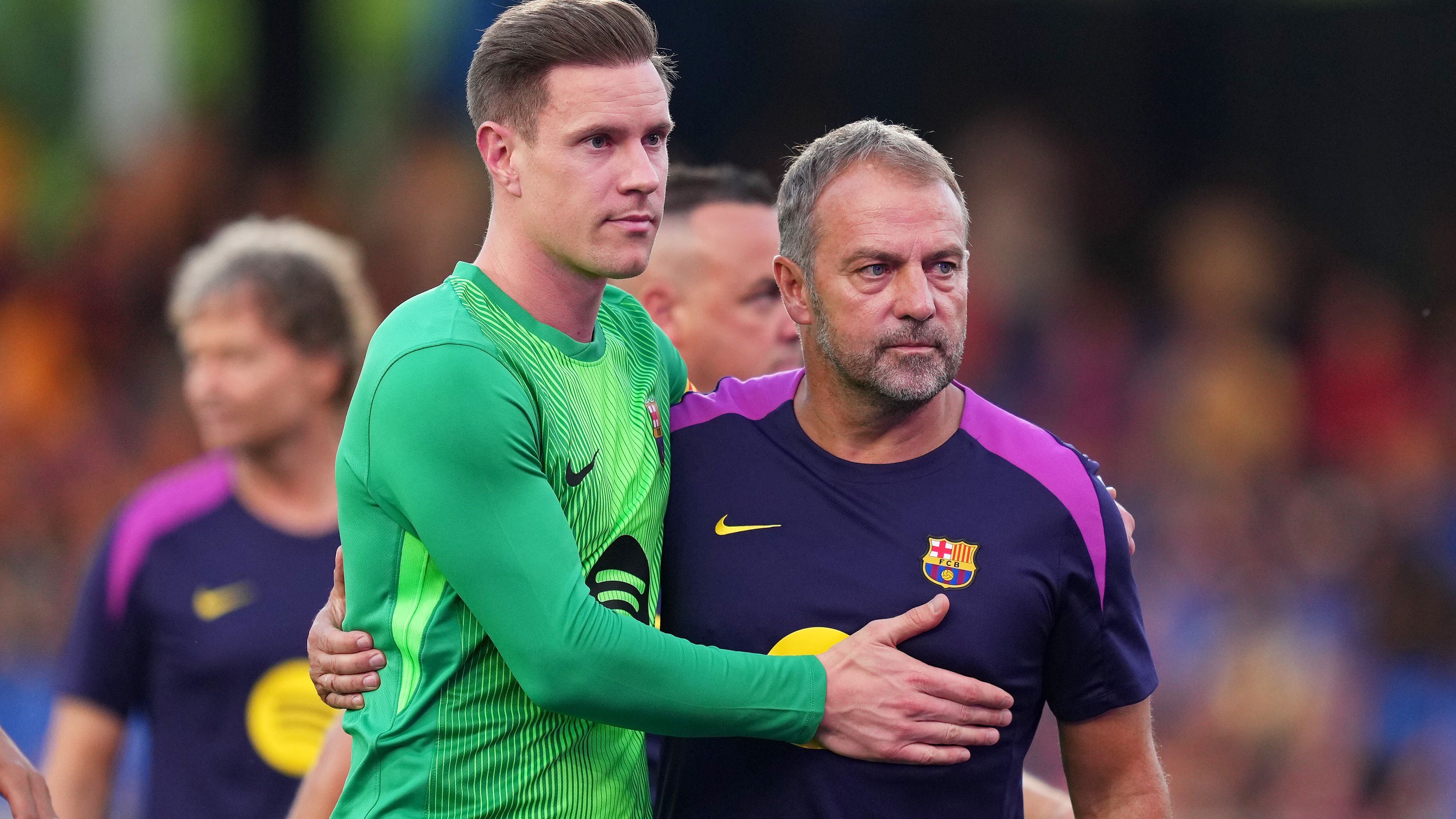 Marc-Andre ter Stegen puts Barcelona and Joan Garcia drama behind him and says it's 'time to look forward' in speech to club's fans