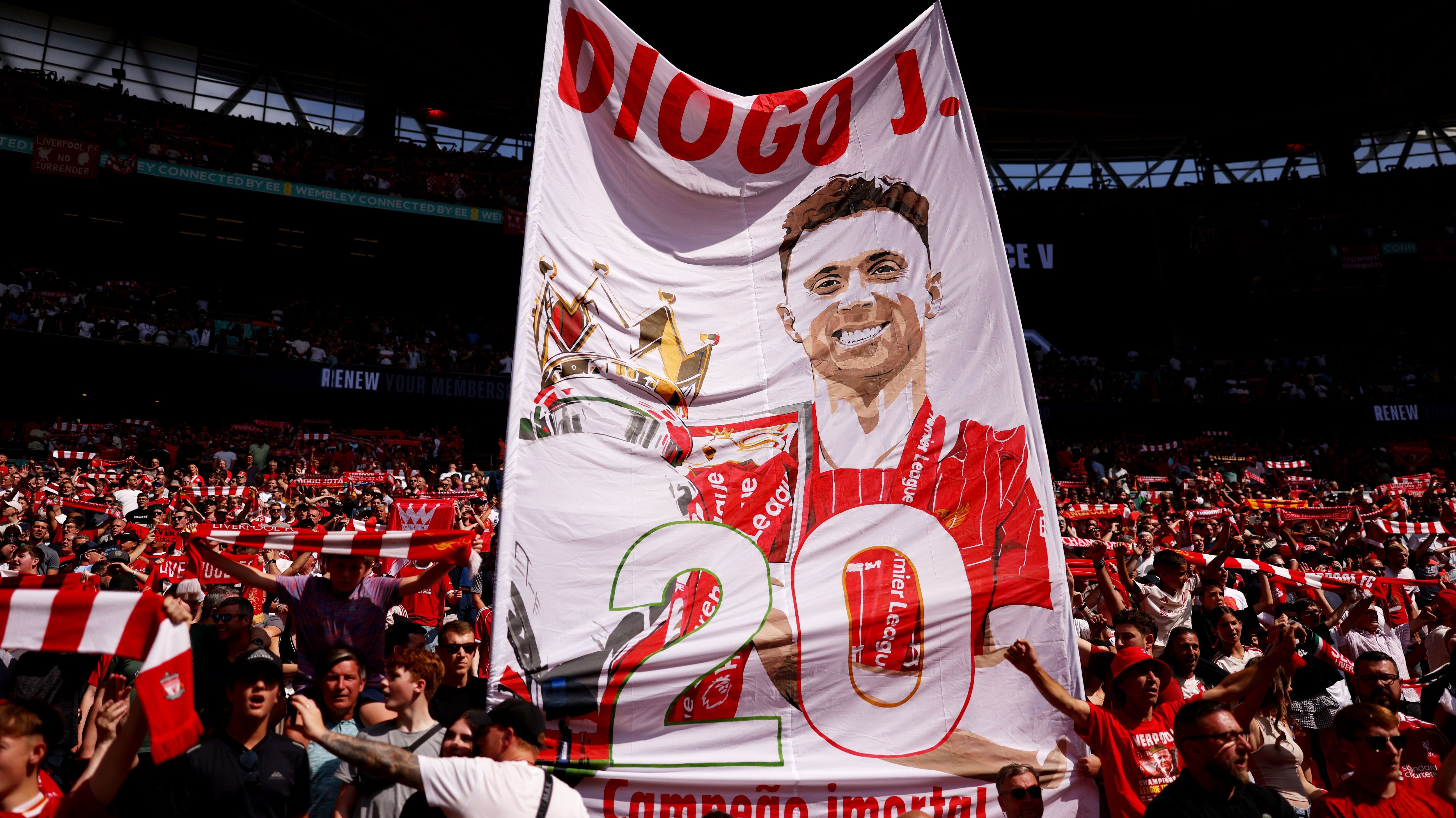 Minute's silence cut short as fans boo tribute to Liverpool star Diogo Jota ahead of Community Shield clash at Wembley