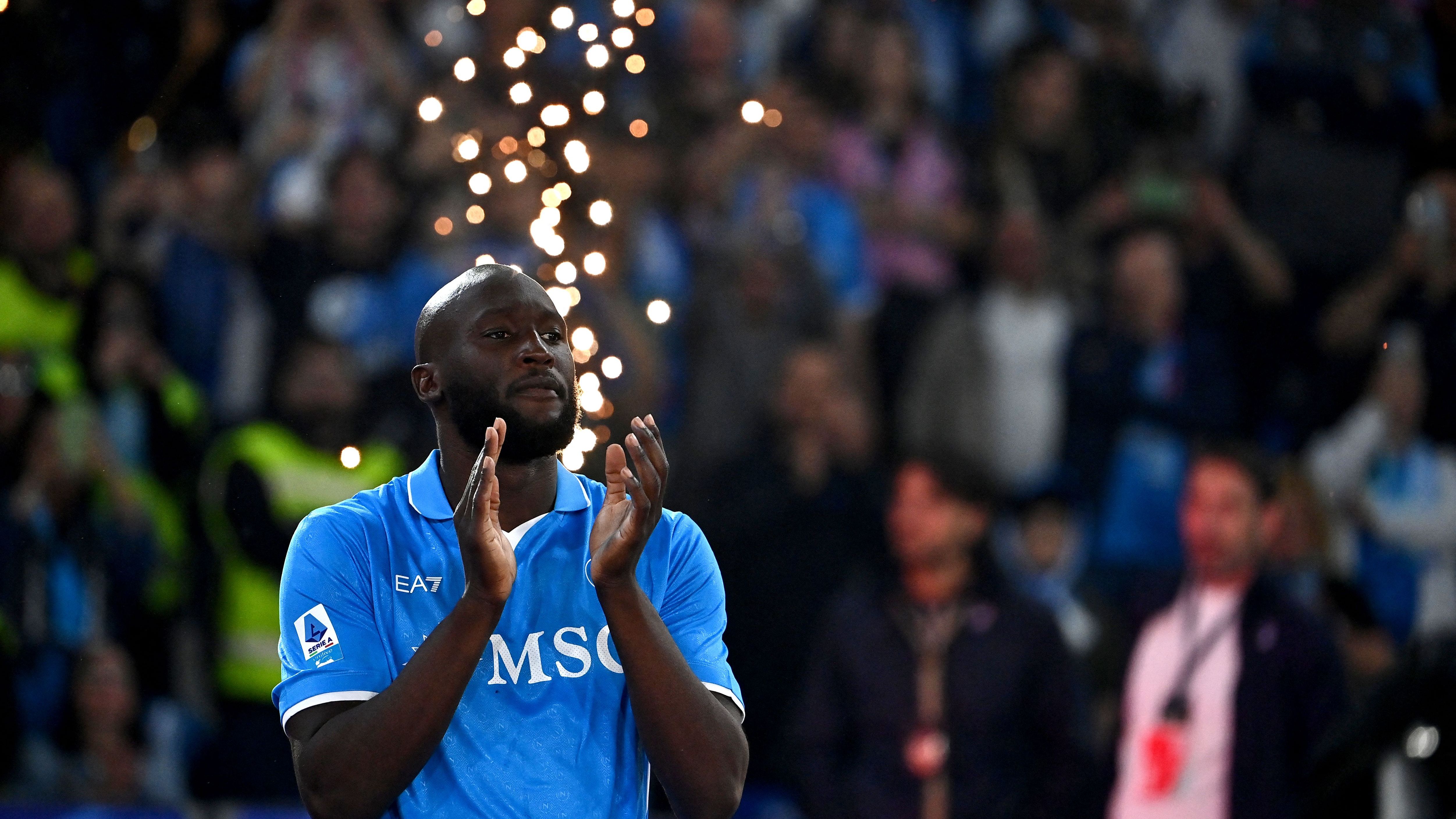 Napoli dealt bitter injury blow as Romelu Lukaku is ruled out until NOVEMBER after sustaining thigh injury in <a href=
