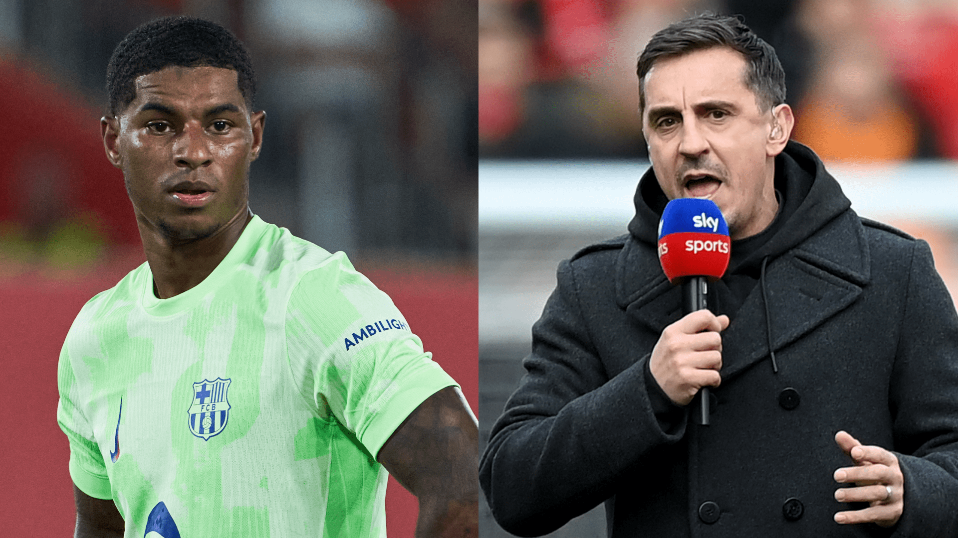 'Concentrate on Barcelona' - Gary Neville aims savage '10 years' dig at Marcus Rashford while dismissing Man Utd loanee's public criticism of the club