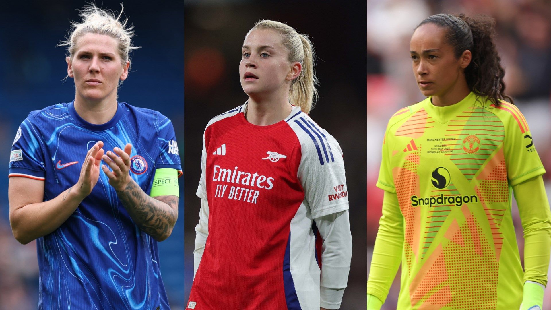 Alessia Russo among three Lionesses named in PFA WSL Team of the Year as two USWNT stars are also recognised