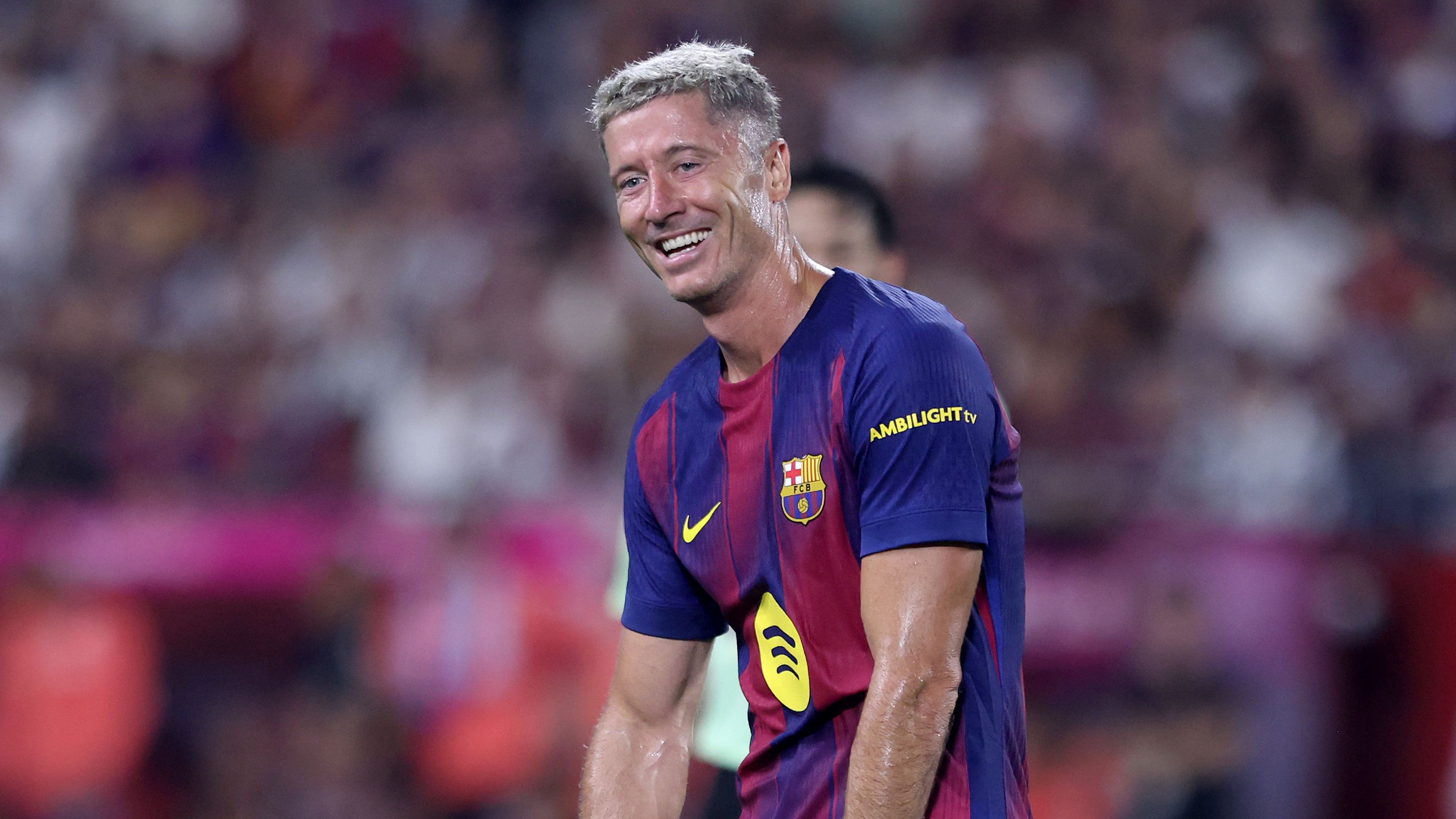Robert Lewandowski back in Barcelona training after injury recovery as striker targets return in next La Liga clash