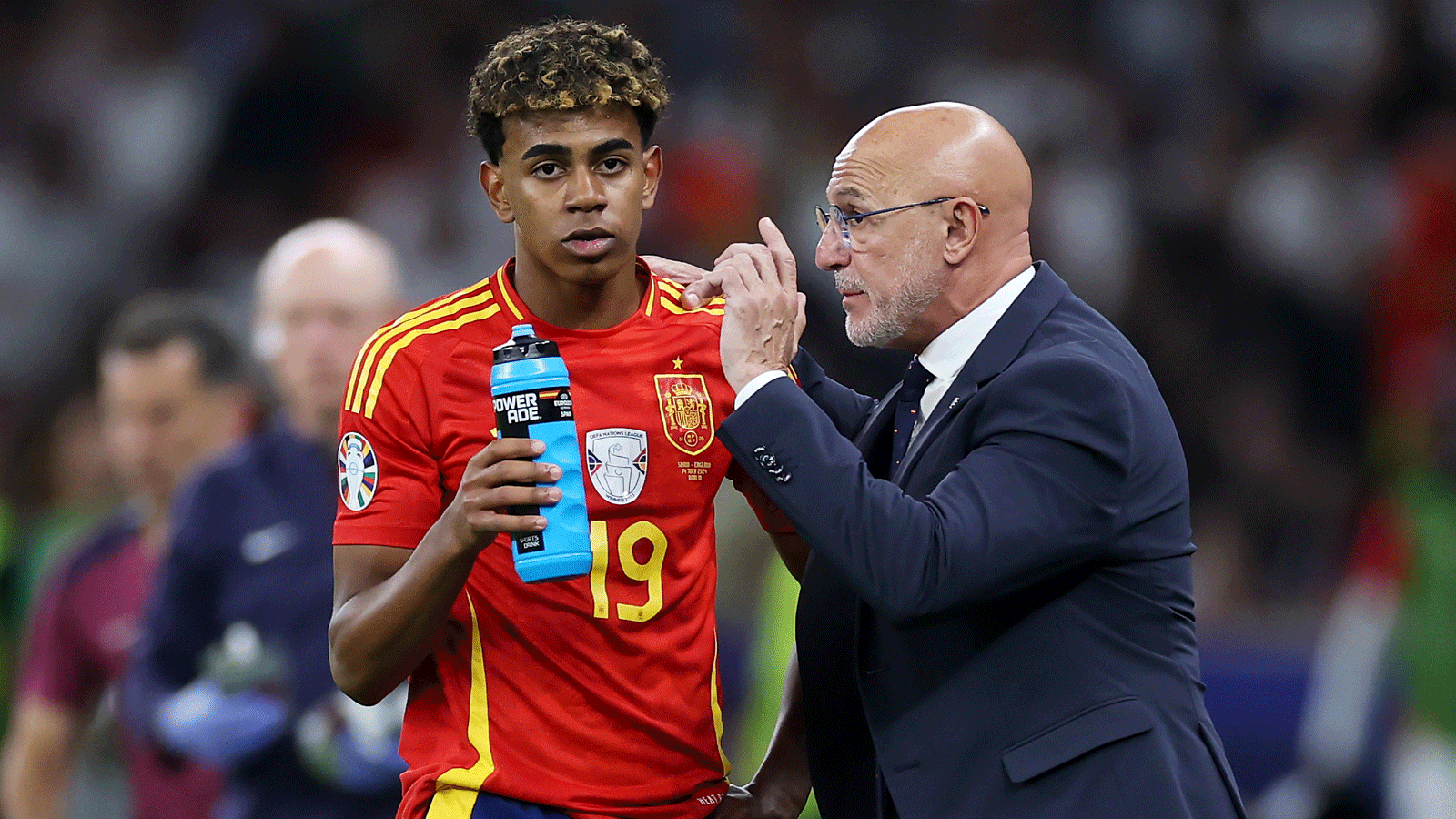 Lamine Yamal critics told to stop focusing on Barcelona star's girlfriend and enjoy the 'football genius' as Spain boss holds Lionel Messi up as a 'mirror' for teenager
