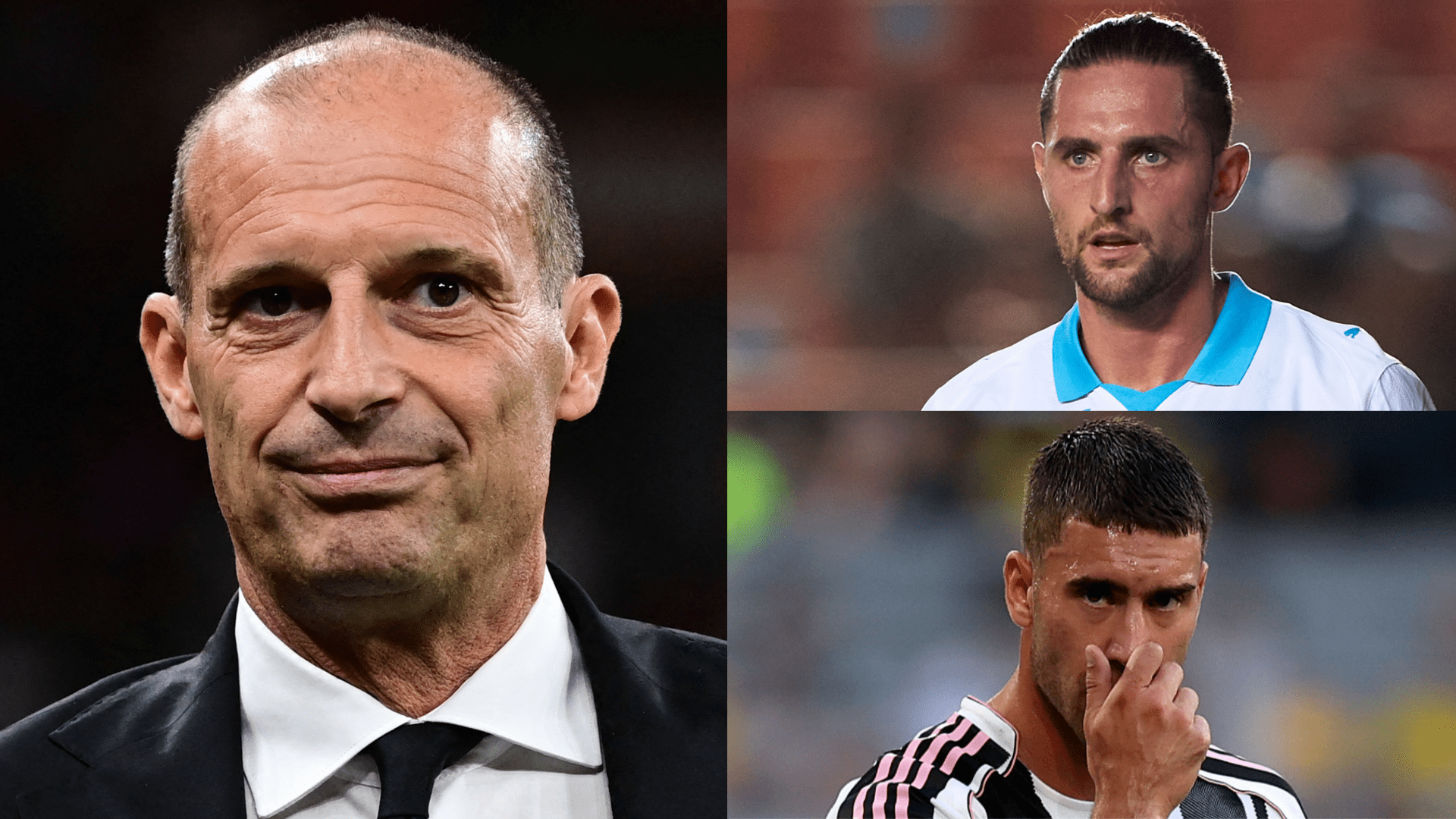 Massimiliano Allegri denies Adrien Rabiot talks amid Marseille fall out and insists he 'never asked' AC Milan to sign Dusan Vlahovic as Juventus striker remains in transfer limbo