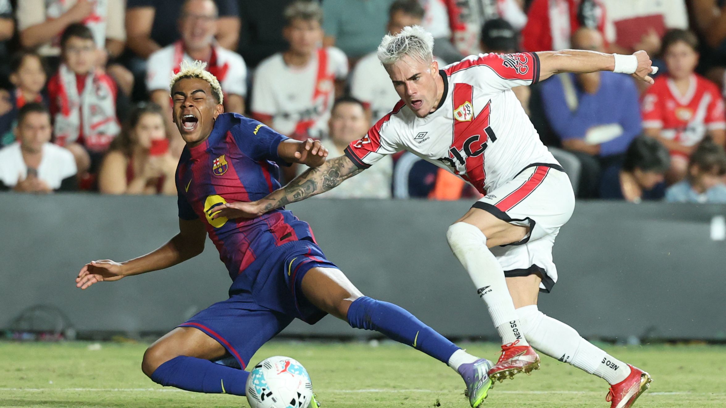 Lamine Yamal breaks another La Liga record after scoring controversial penalty in Barcelona's draw with Rayo Vallecano