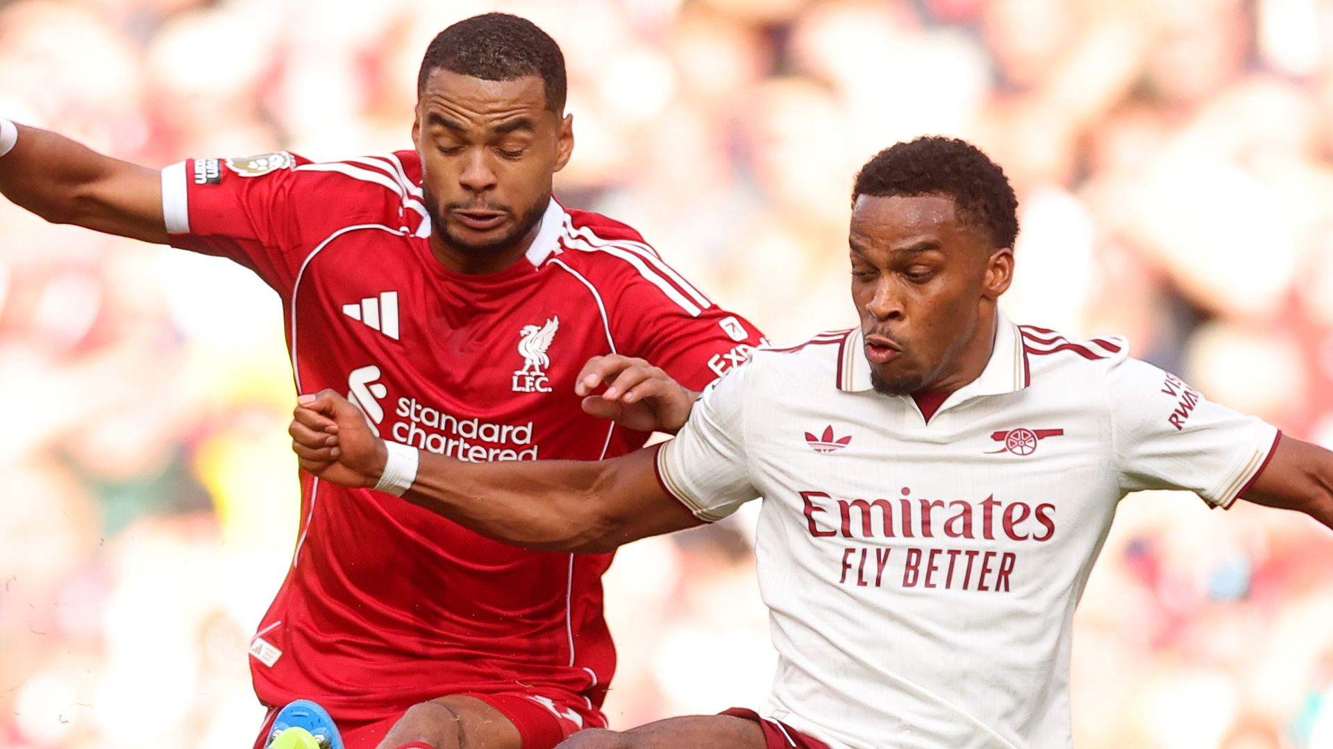 'We both laughed!' - Arsenal star Jurrien Timber breaks silence on clash with Liverpool ace Cody Gakpo during Gunners' defeat at Anfield