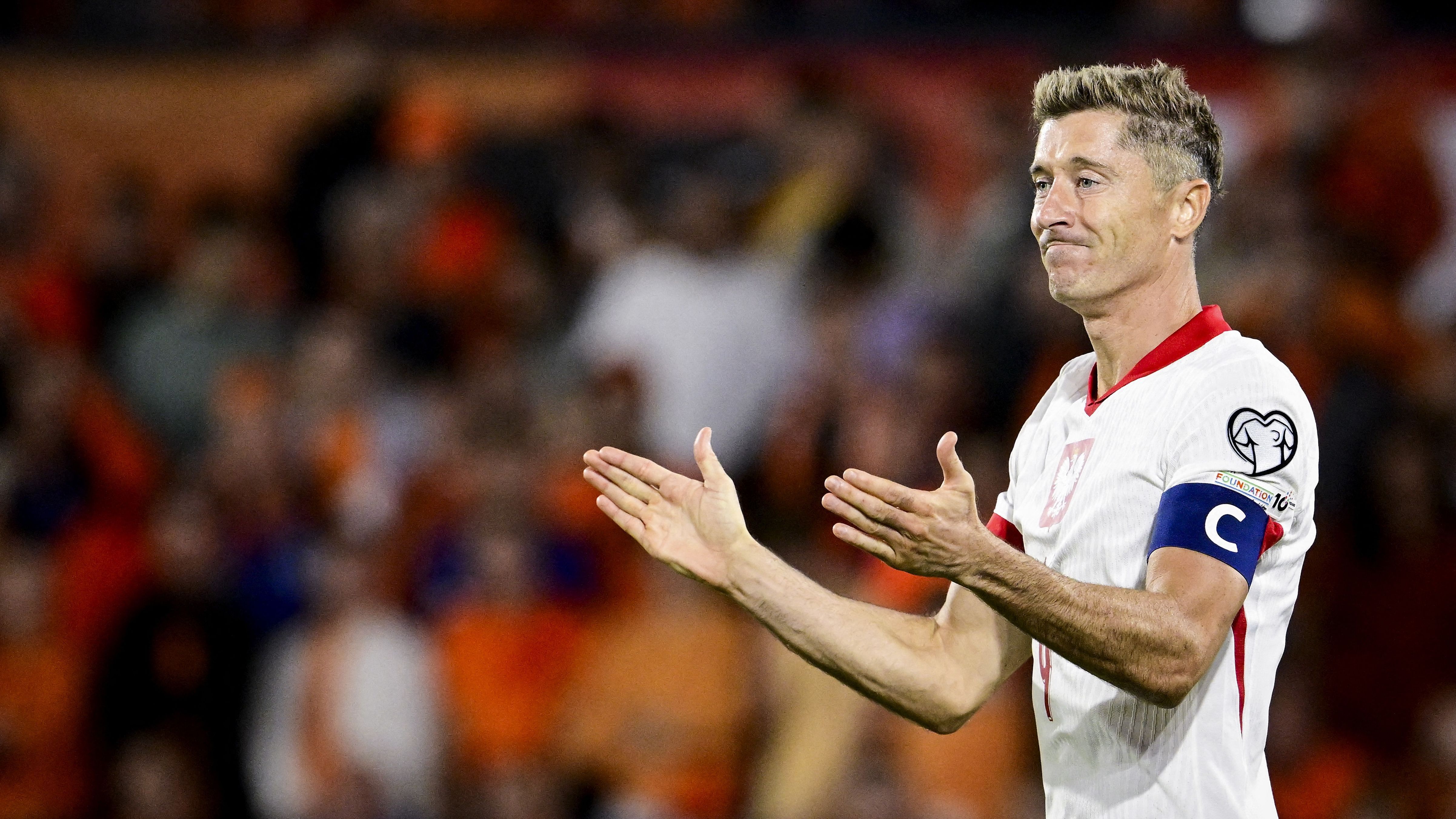 Robert Lewandowski denies he quit Poland over captaincy debacle as Barcelona striker makes return in Netherlands draw