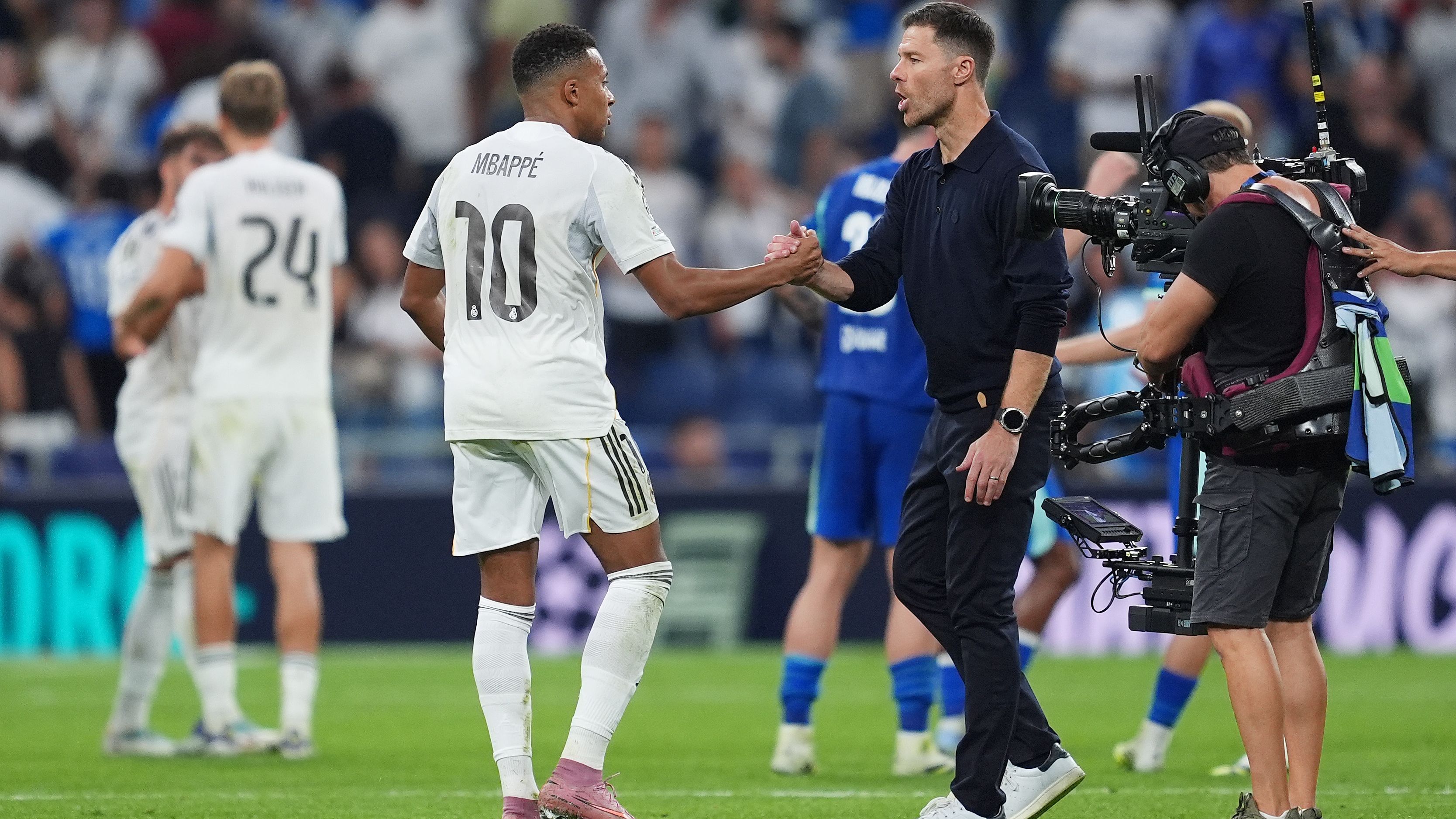 Vinicius Jr's 'smile' is back! Xabi Alonso confirms talks over substitute role after Real Madrid star was benched against Marseille