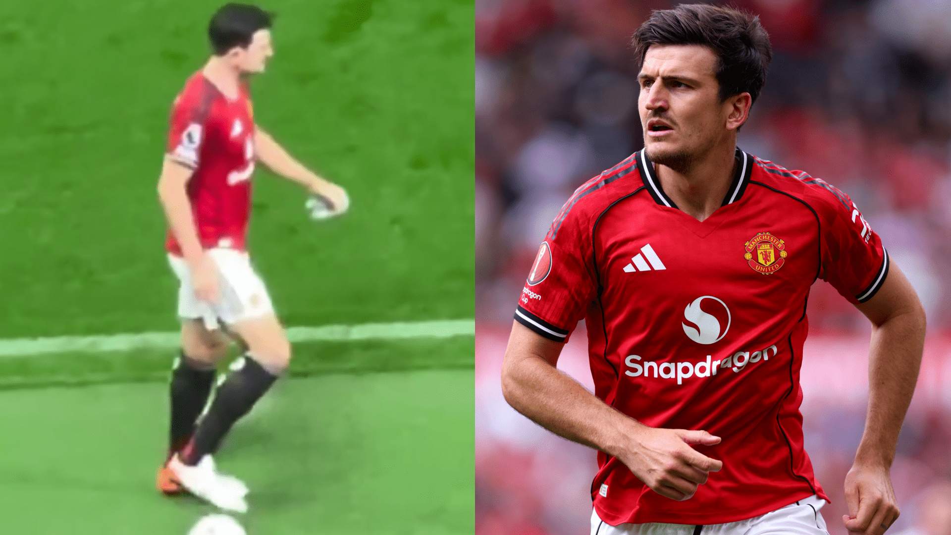 VIDEO: Harry Maguire spotted deploying dark arts tactics after being subbed off during Man Utd's win over Chelsea