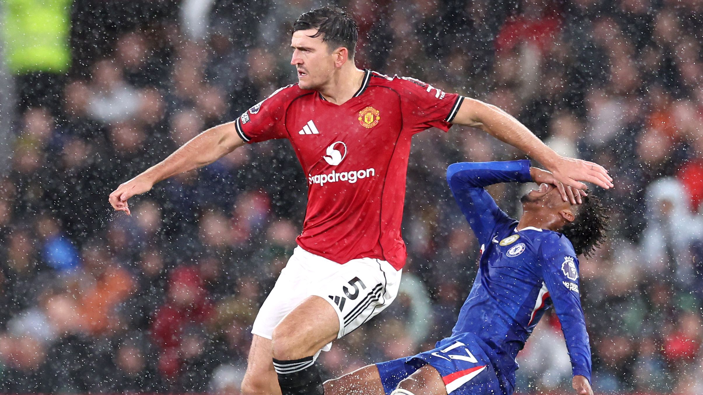 VIDEO: Harry Maguire spotted deploying dark arts tactics after being subbed off during Man Utd's win over Chelsea