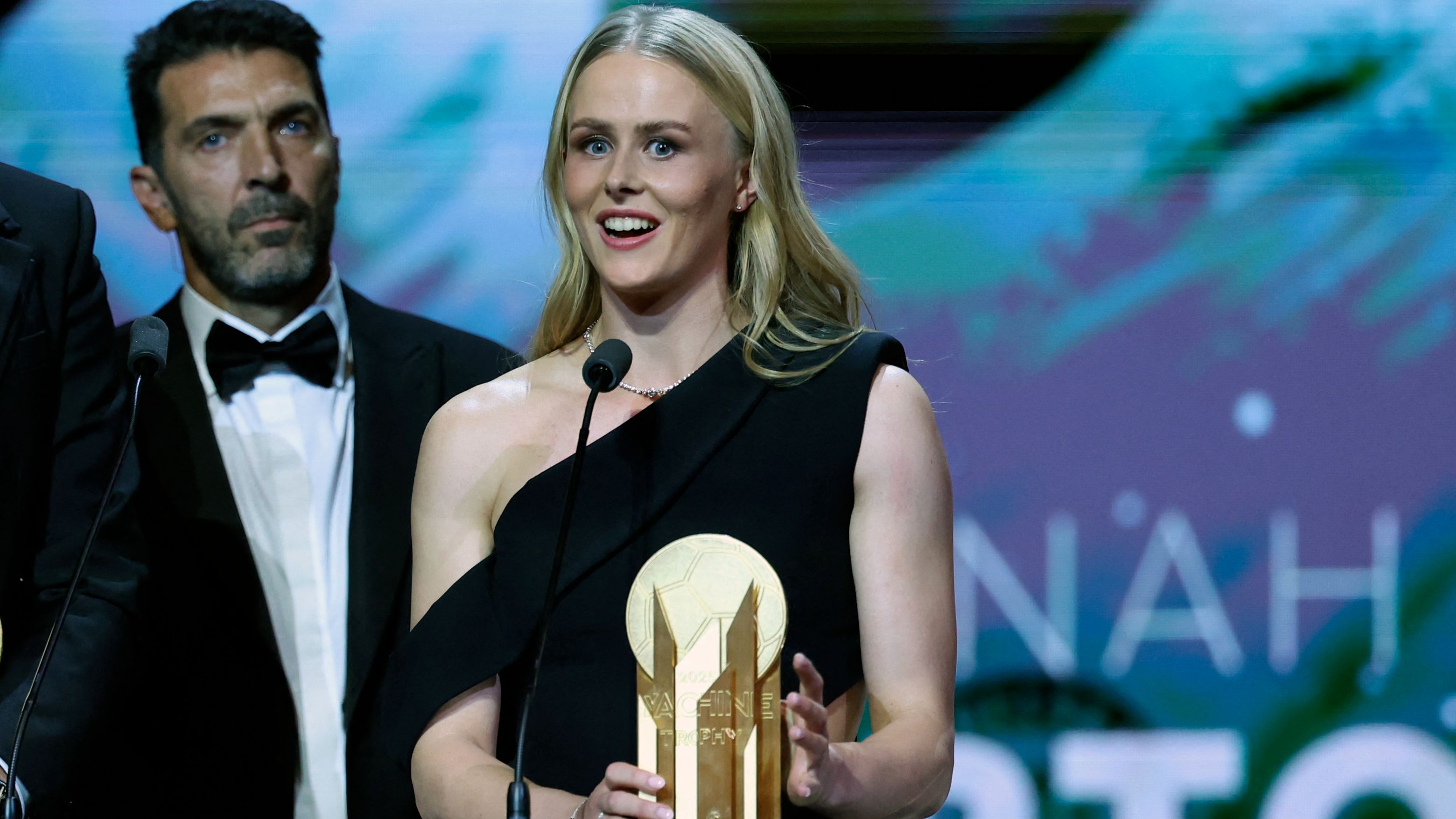 Hannah Hampton named world's best goalkeeper as Lionesses and Chelsea star wins first-ever Women's Yashin Trophy
