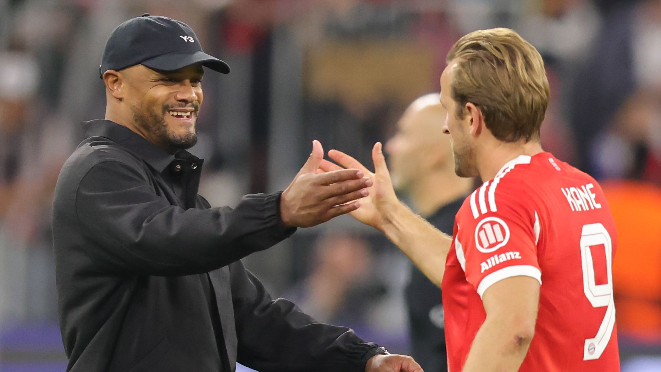 'If Harry Kane is there to score, that helps' - English striker helps Bayern Munich wonderkid 'get into the game' as Vincent Kompany defends use of rising star Lennart Karl