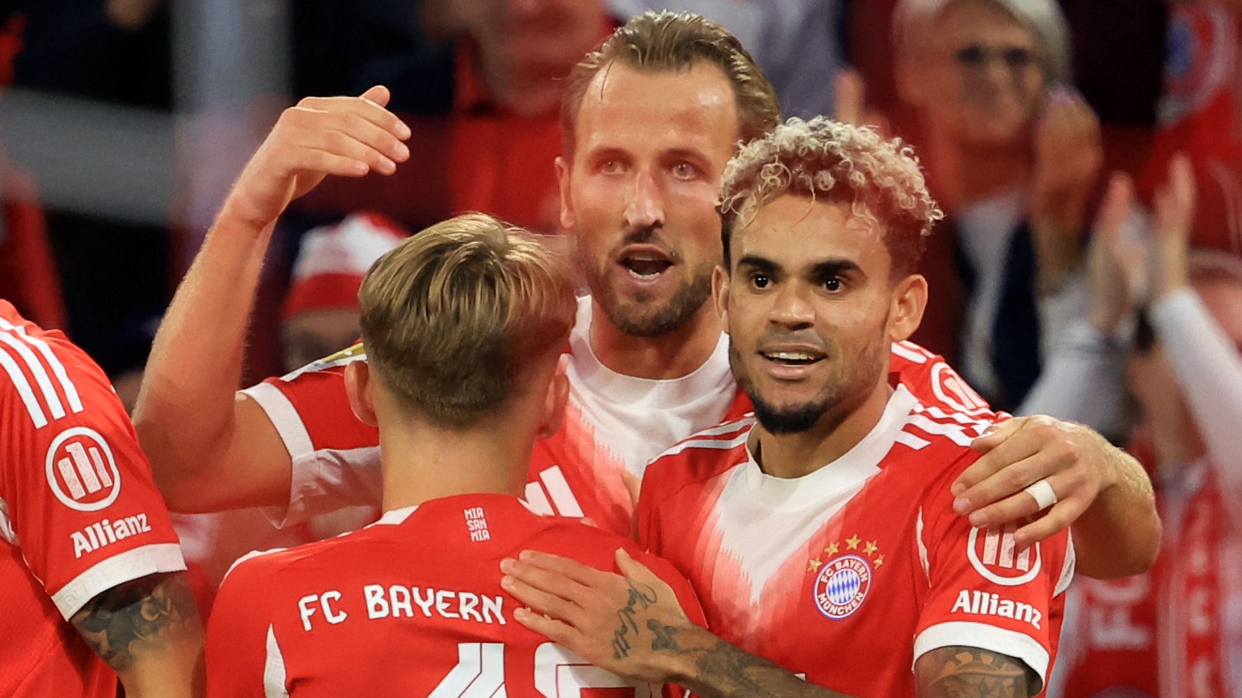 'If Harry Kane is there to score, that helps' - English striker helps Bayern Munich wonderkid 'get into the game' as Vincent Kompany defends use of rising star Lennart Karl