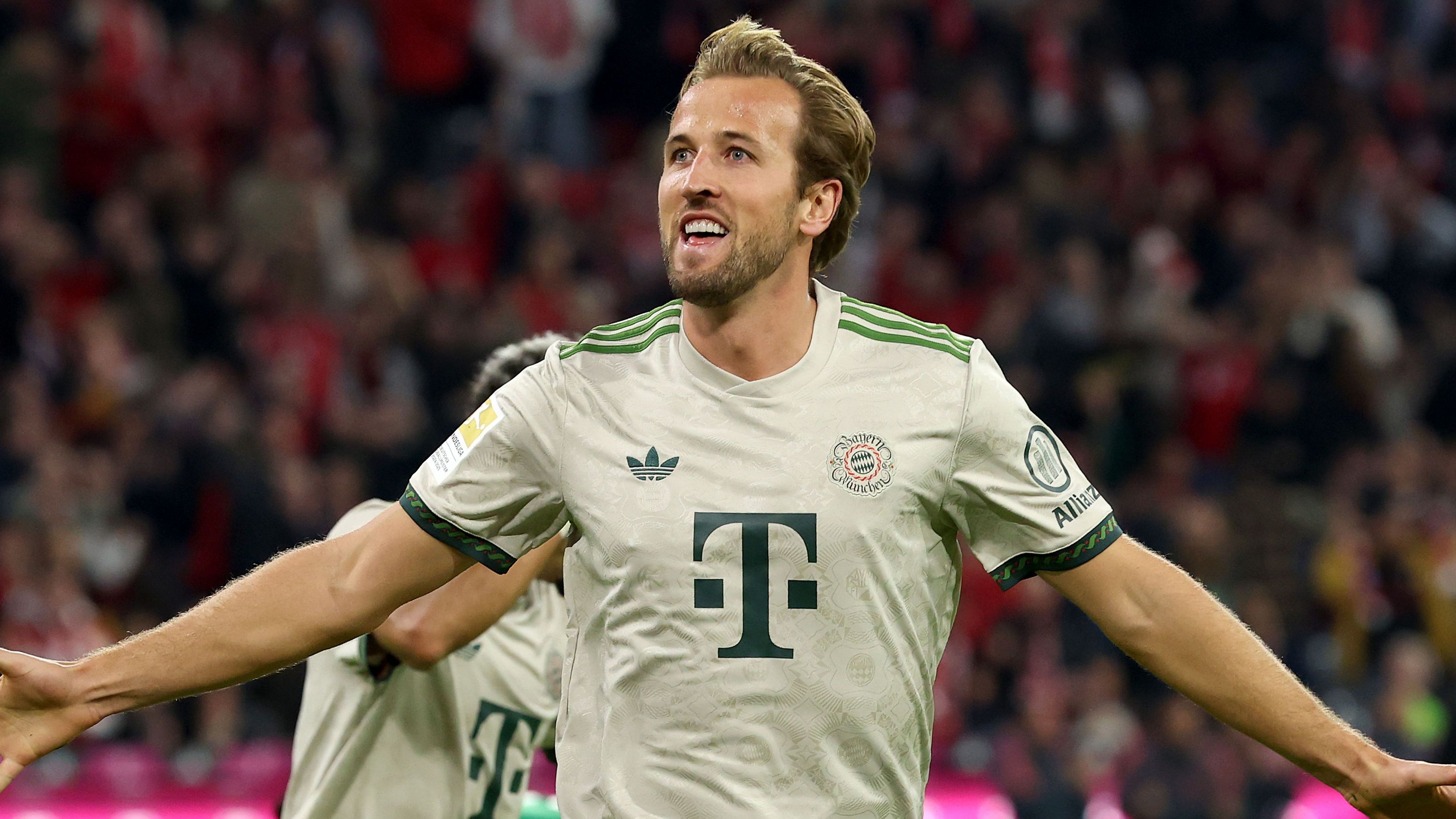 Harry Kane 'extremely proud and privileged' after breaking Erling Haaland & Cristiano Ronaldo's record with 100th Bundesliga goal in 'perfect night' for Bayern Munich