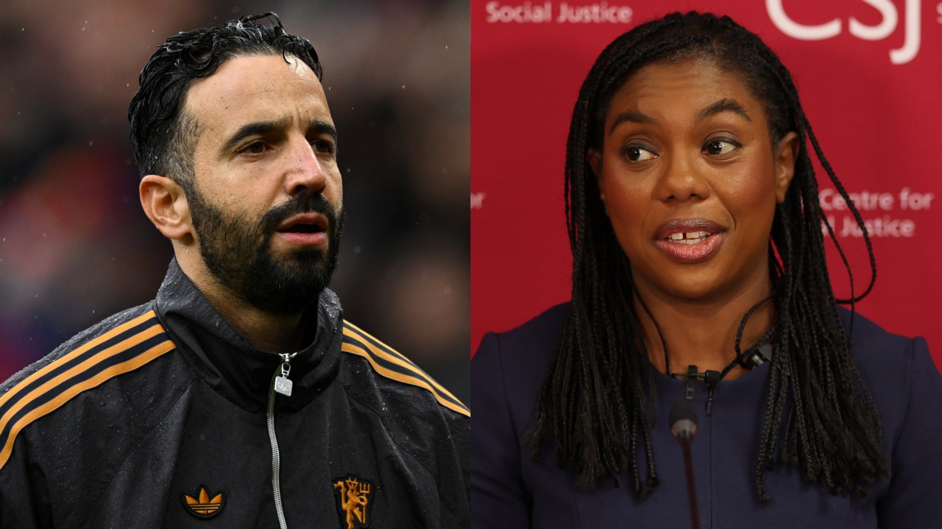 Conservative leader Kemi Badenoch furiously denies being the 'Ruben Amorim of politics' as party's political woes compared to Man Utd failures