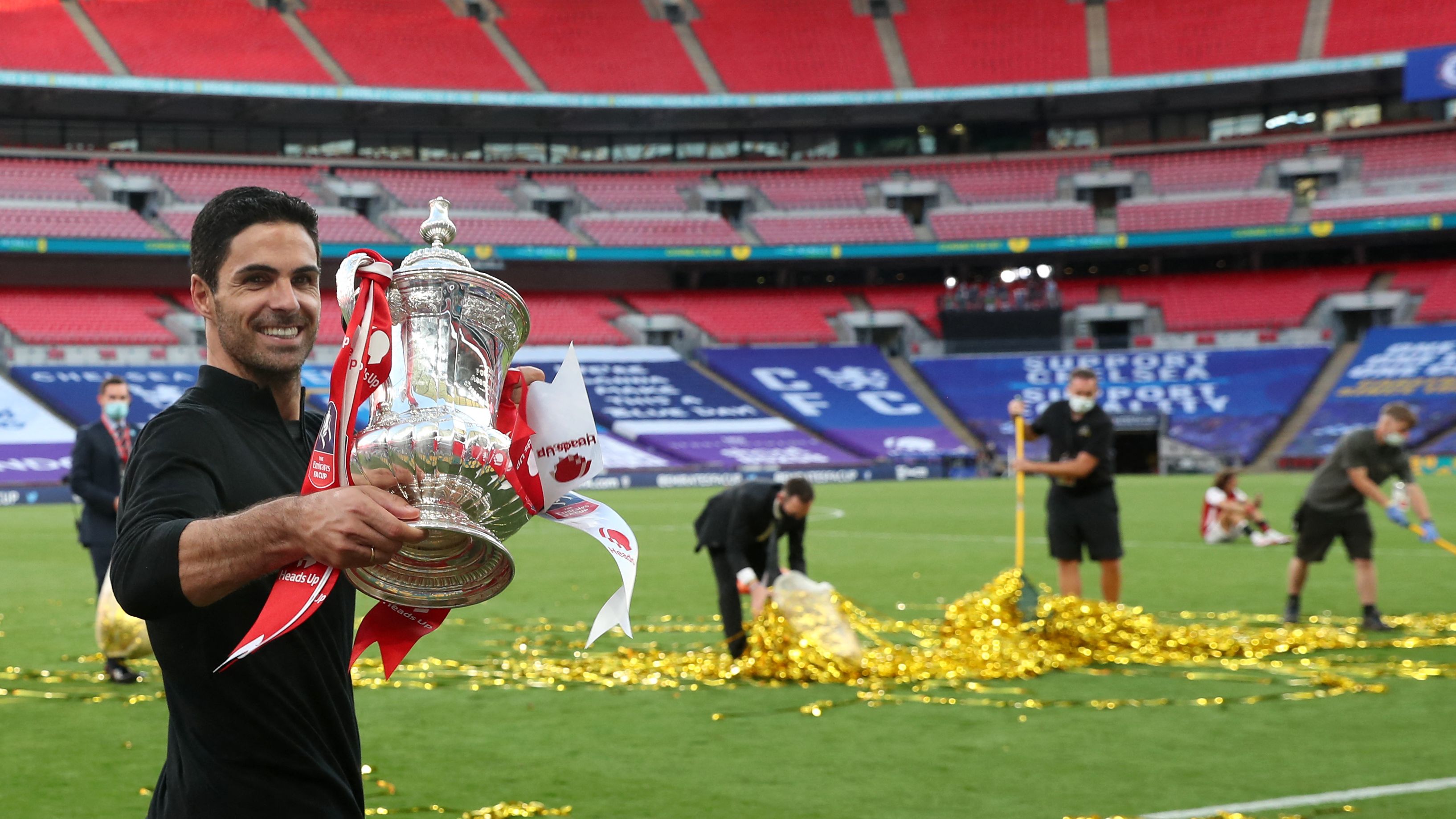 Arsenal warned Barcelona will 'come knocking' for Mikel Arteta with Gunners boss backed to add more trophies to the Emirates cabinet