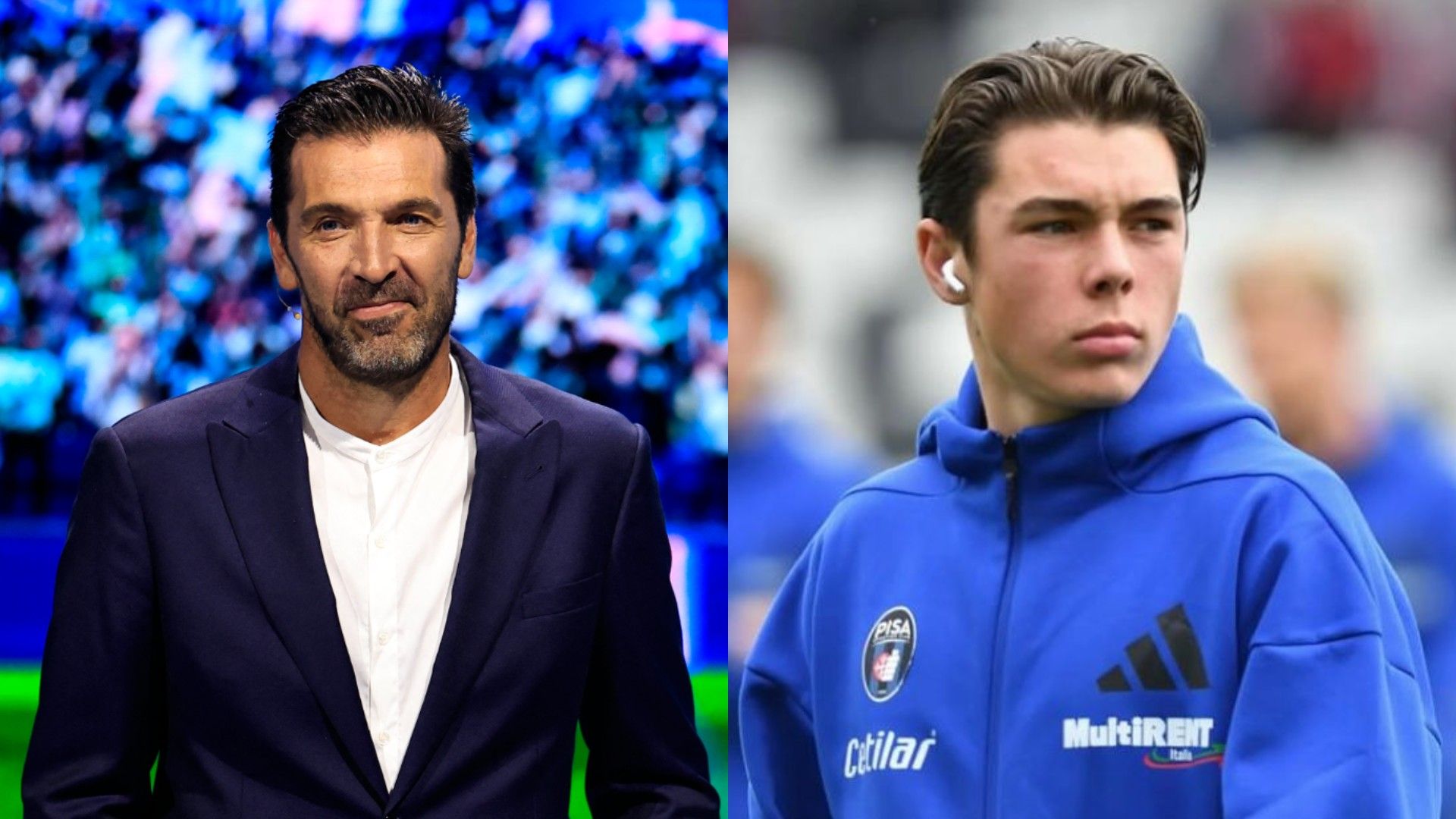 The Buffon name lives on! Legendary Italian goalkeeper Gigi's son Louis - a winger - makes league debut for Pisa 30 years after his father