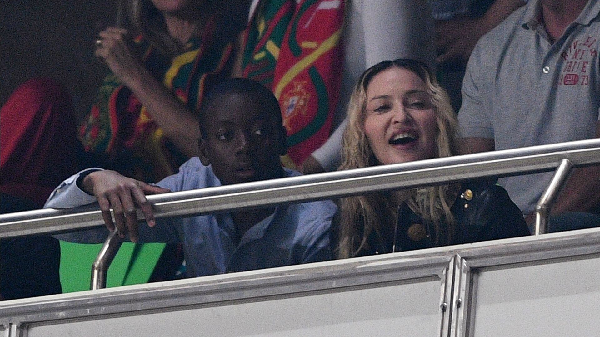 Madonna is a Chelsea fan?! Queen of pop spotted at Stamford Bridge to watch Blues take on Liverpool in Premier League clash