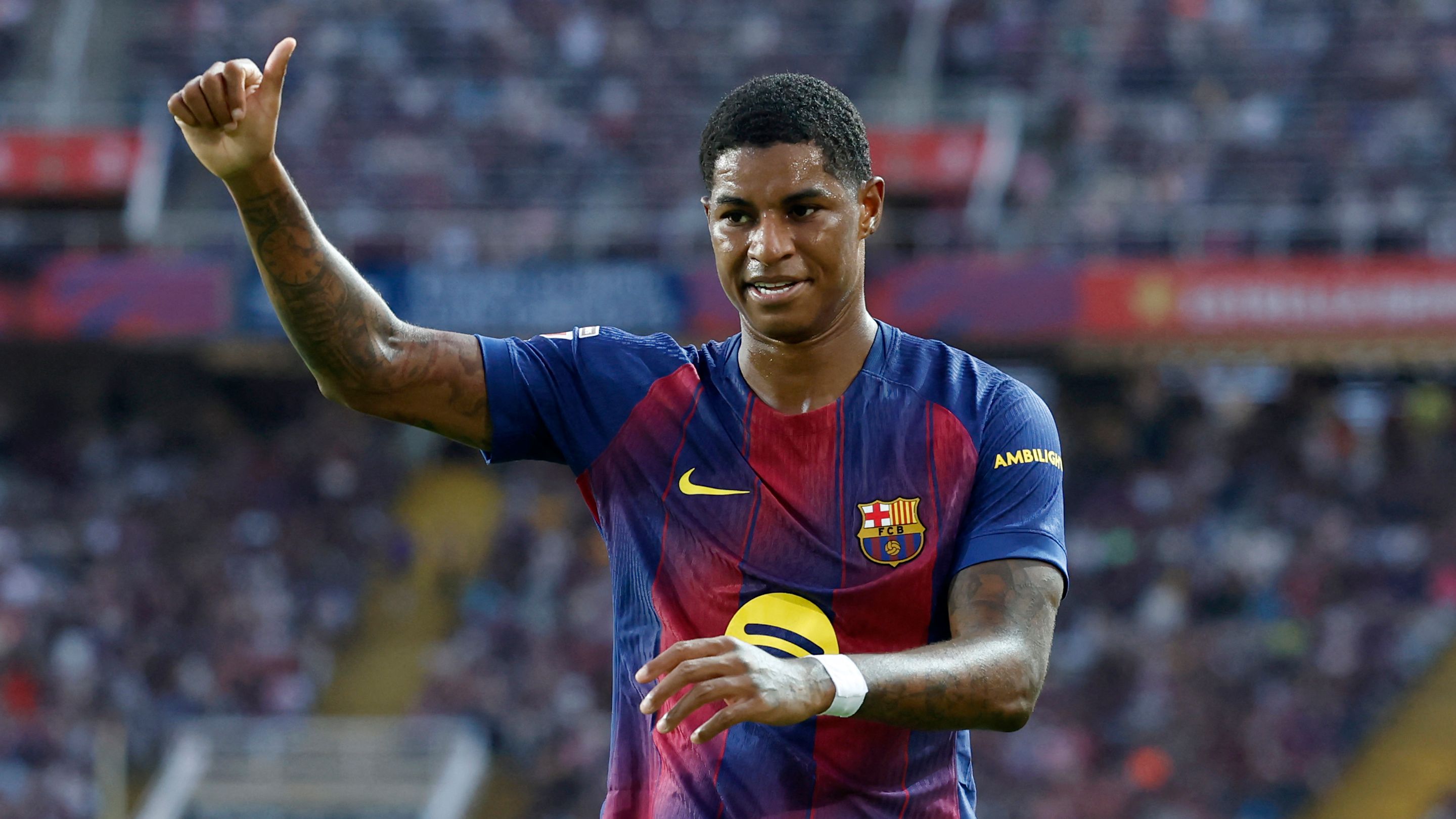Barcelona deny financial 'penalty' if they refuse to sign Marcus Rashford as sporting director Deco explains details of Man Utd loan transfer