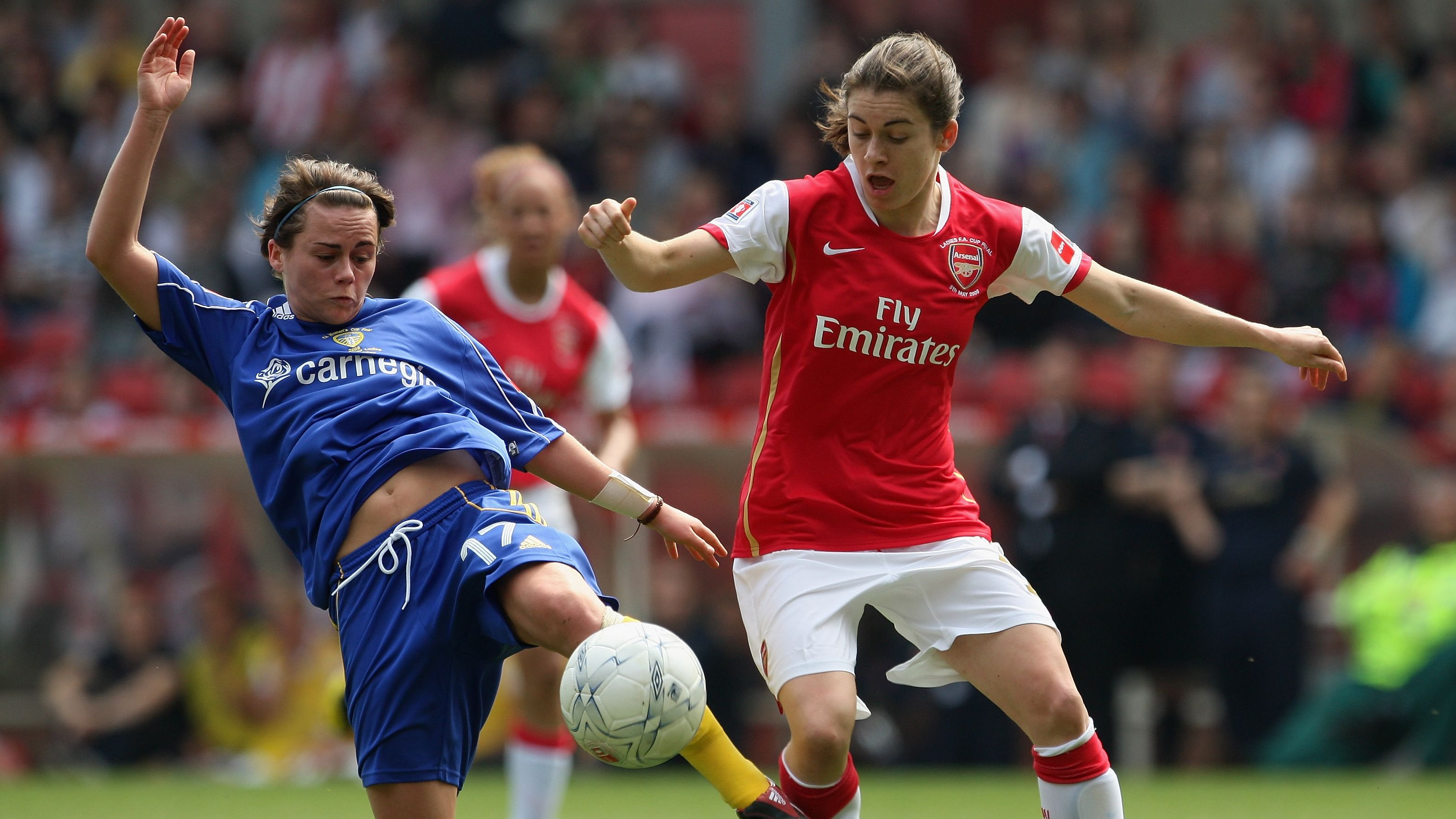 Karen Carney, take a bow! Lionesses legend ends footballers' 18-year Strictly Come Dancing curse by finishing TOP of leaderboard in first week of new series