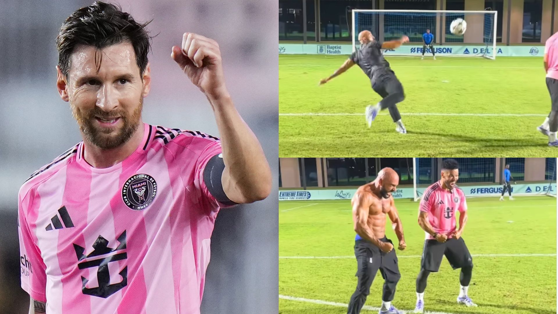 VIDEO: Lionel Messi's bodyguard Yassine Cheuko scores sensational volley and celebrates in epic style