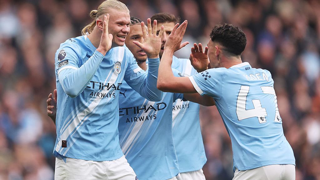Disappointed' - Pep Guardiola jokes about Erling Haaland and sends warning to Man City after striker scores twice to down Everton