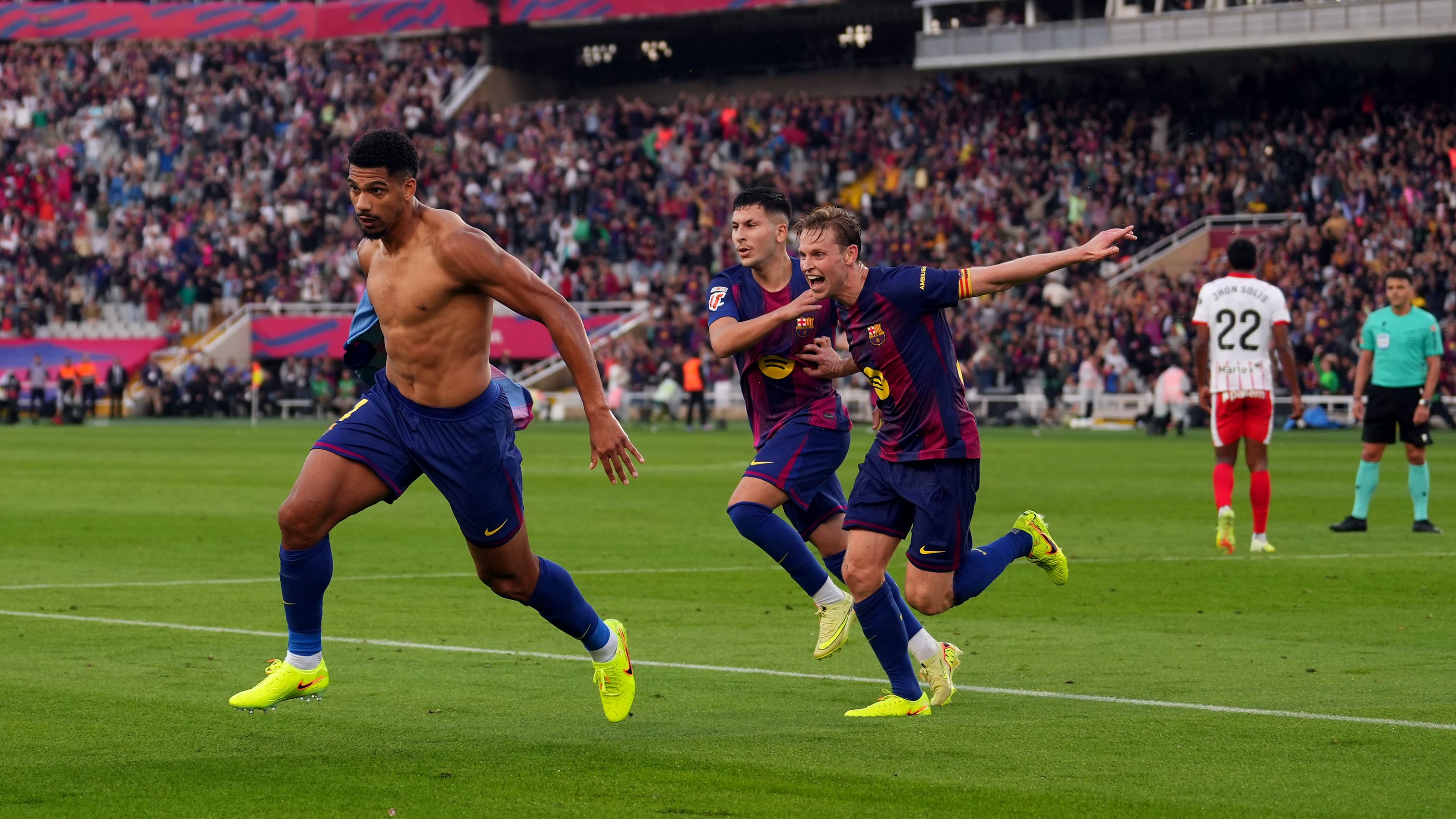 Barcelona player ratings vs Girona: Ronald Araujo at the death! Uruguayan spares Marcus Rashford's blushes as fuming Hansi Flick loses his head