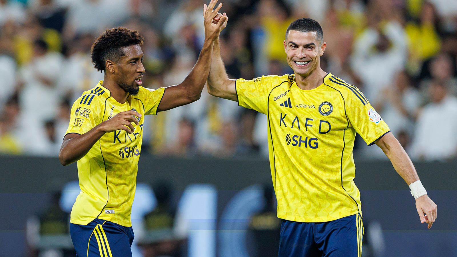 VIDEO: Cristiano Ronaldo directs IShowSpeed in drum beating celebration after YouTube star watches CR7 score screamer in Al-Nassr's rout of Al-Fateh