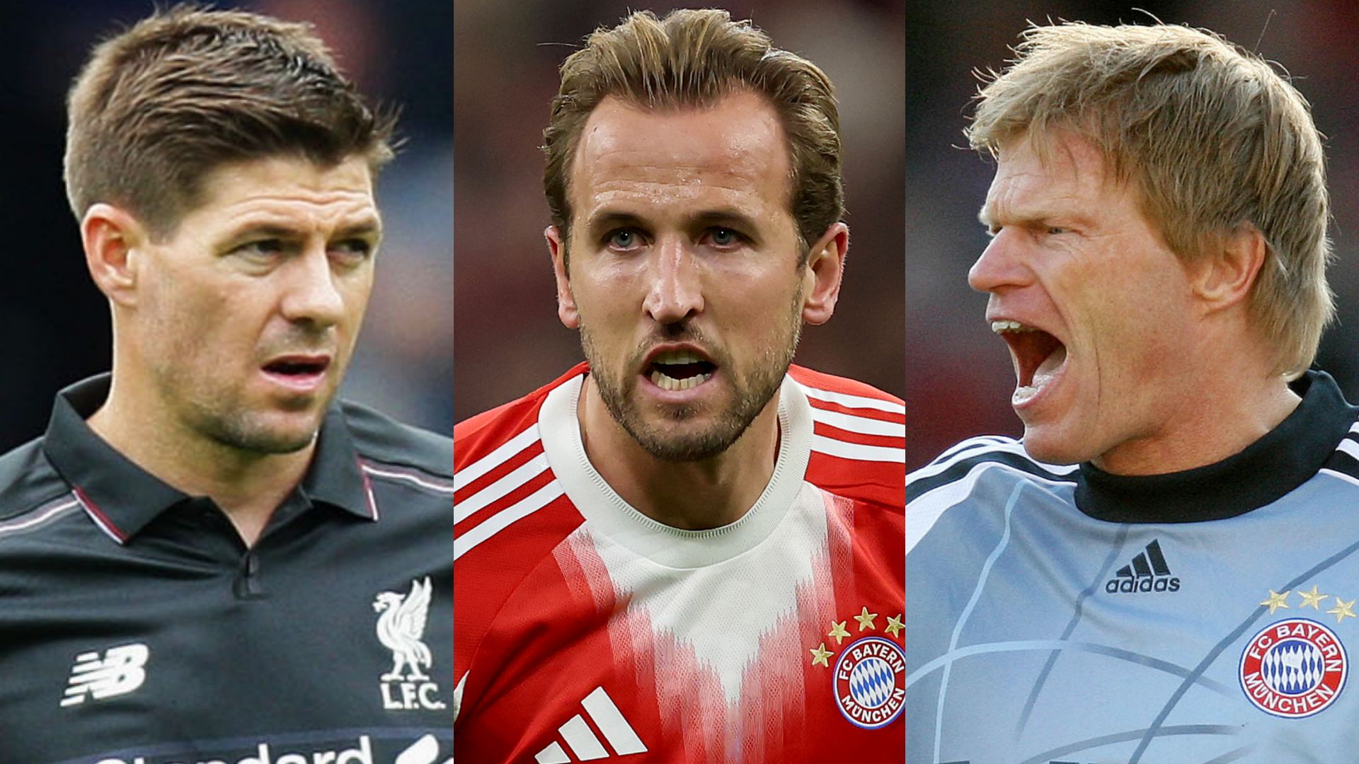 VIDEO: Harry Kane compiles a Bundesliga vs Premier League legends XI - with Steven Gerrard, Frank Lampard, Oliver Kahn & Gerd Muller among the choices