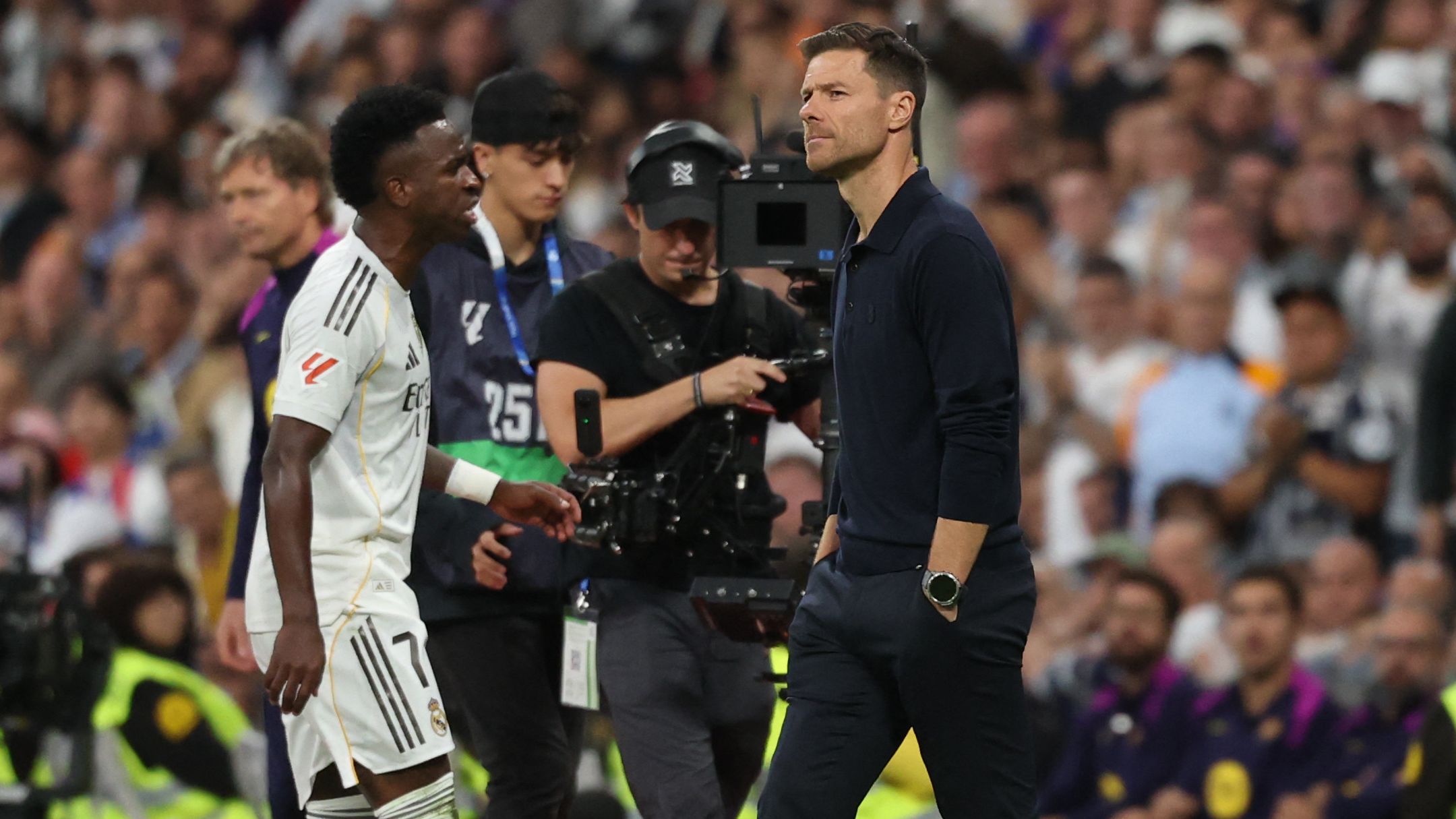 Xabi Alonso speaks out on Vinicius Junior's substitution strop as Real Madrid boss makes 'different personalities' admission after Clasico win over Barcelona