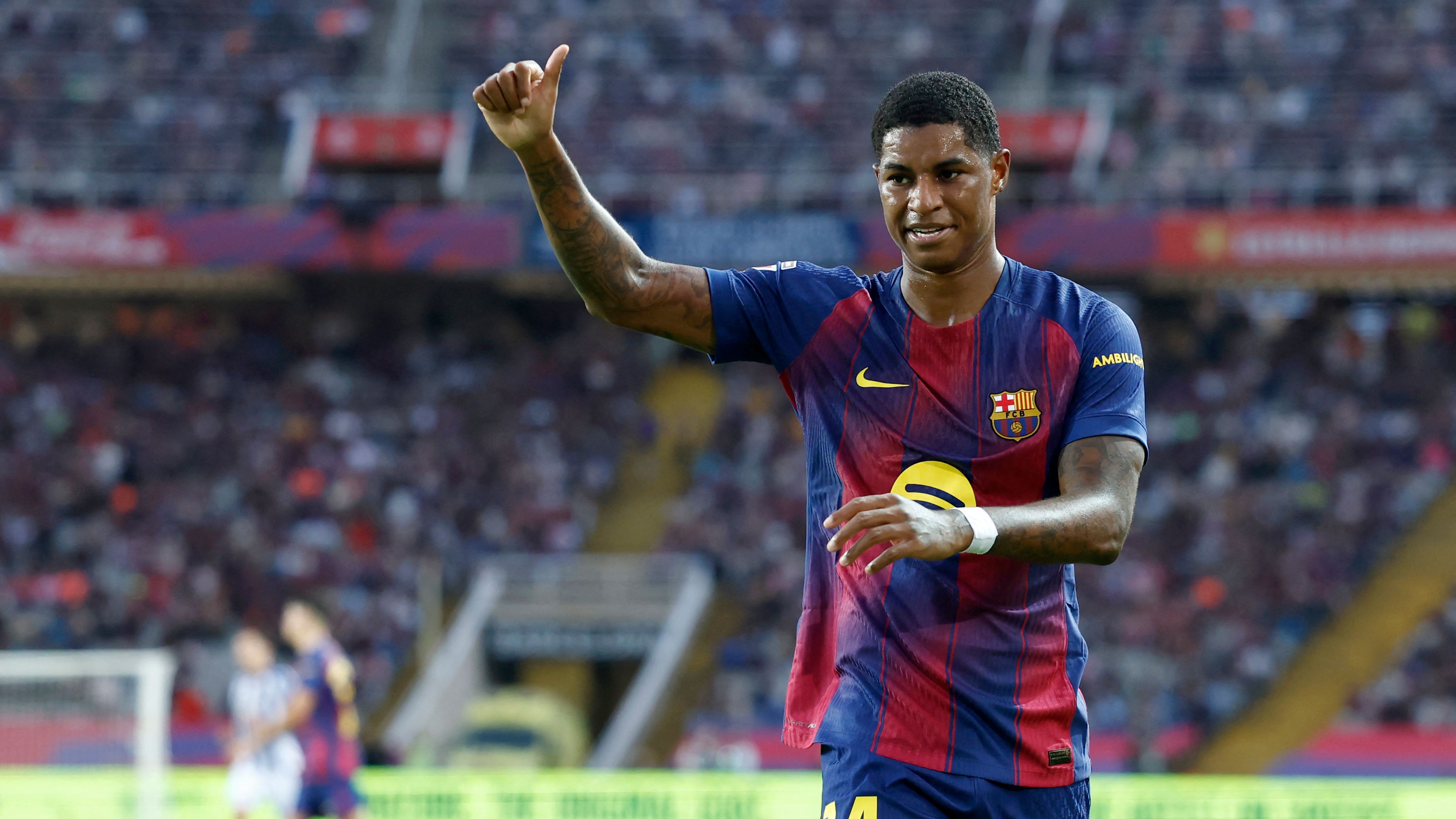 'I hope to be here for a long time' - Marcus Rashford insists he has no plans to make Man Utd return with Barca considering 'excellent' deal